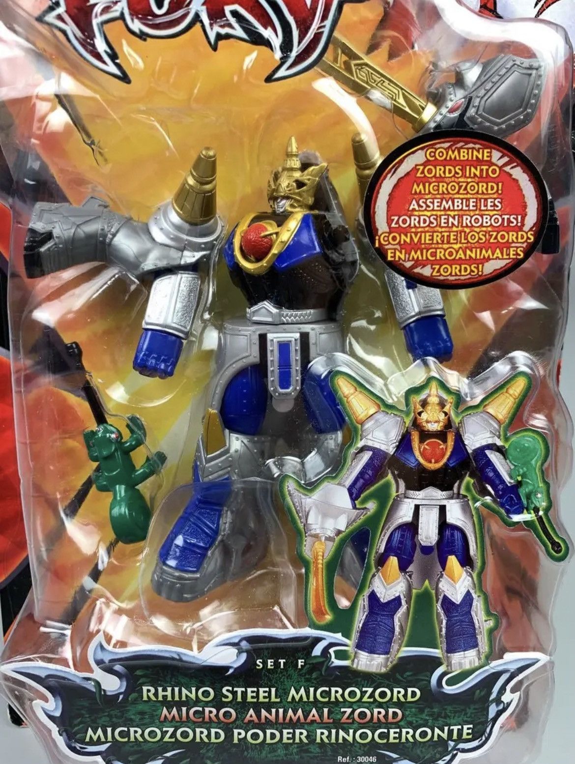 Vintage Power Rangers Jungle Fury Rhino Steal Microzord 2008 Toy Size ONE SIZE - 2 Thumbnail