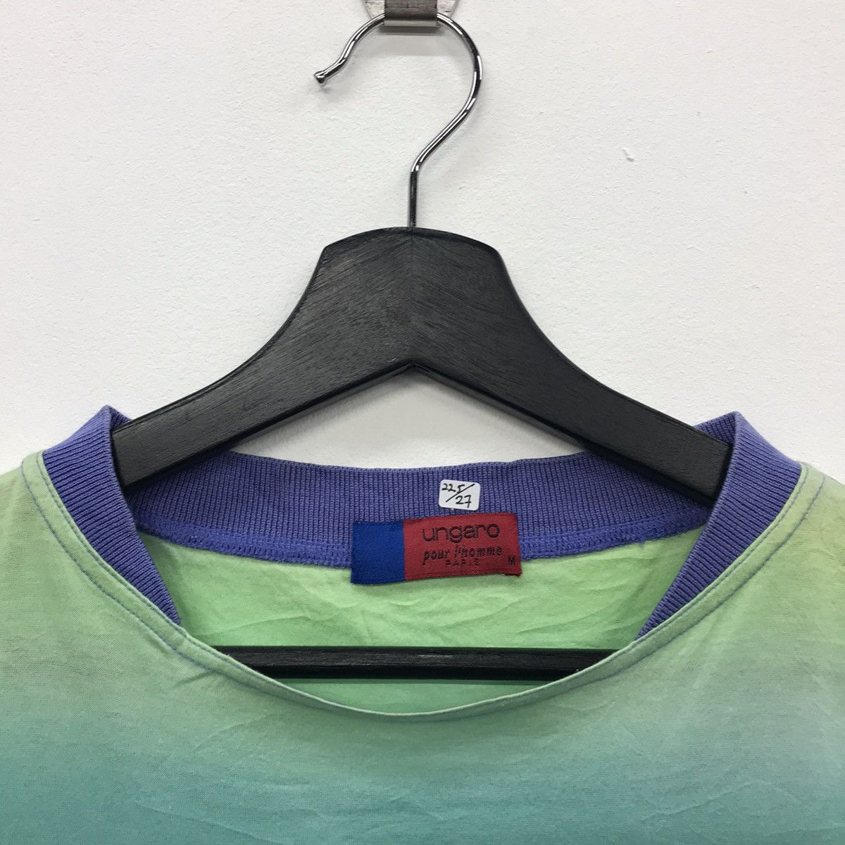 Emanuel Ungaro × Ungaro Paris Rare!! Ungaro Pour Homme Embroidery Spellout Tee Size US M / EU 48-50 / 2 - 3 Thumbnail