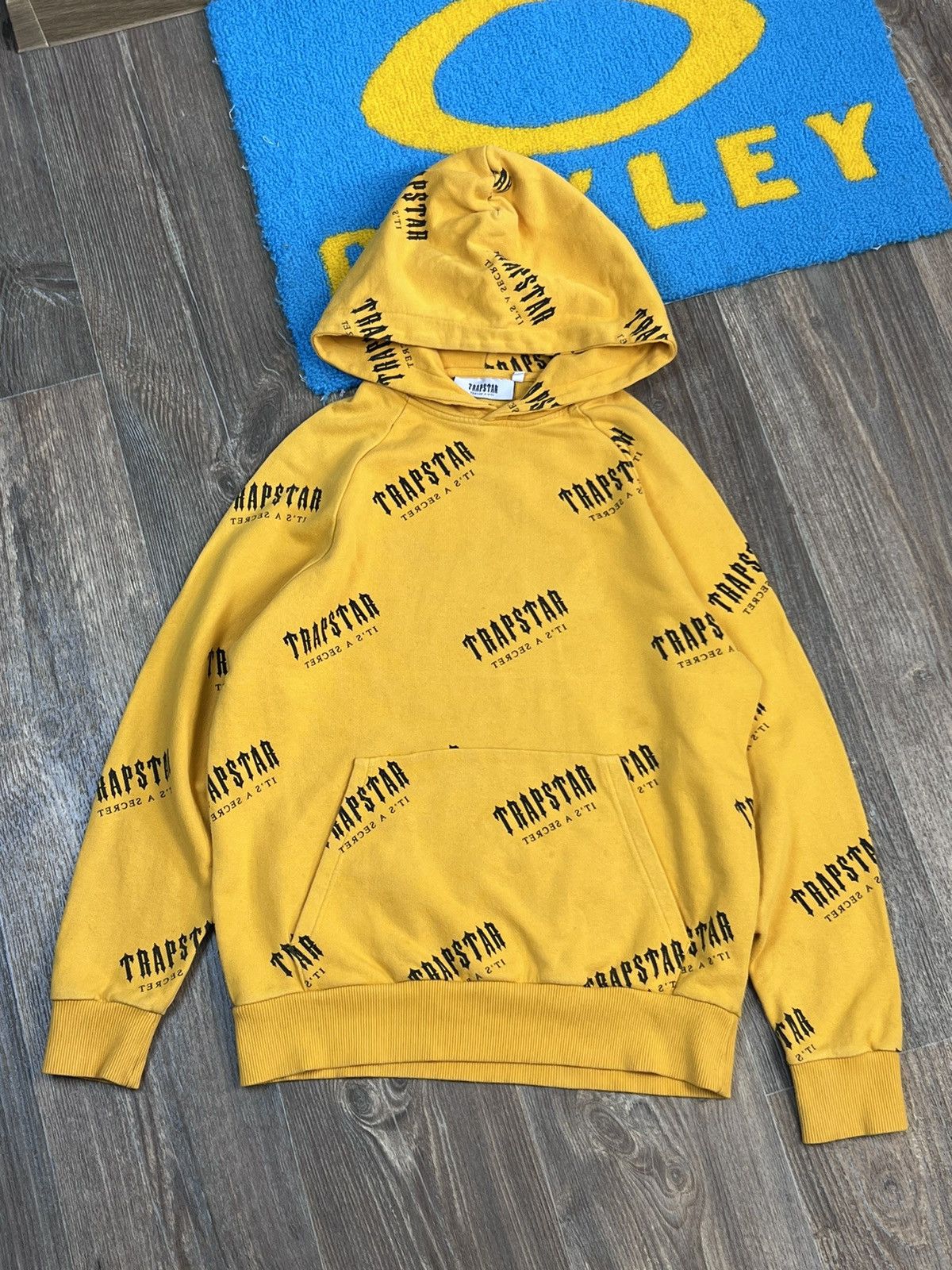 Vintage Trapstar monogram yellow hoodie | Grailed