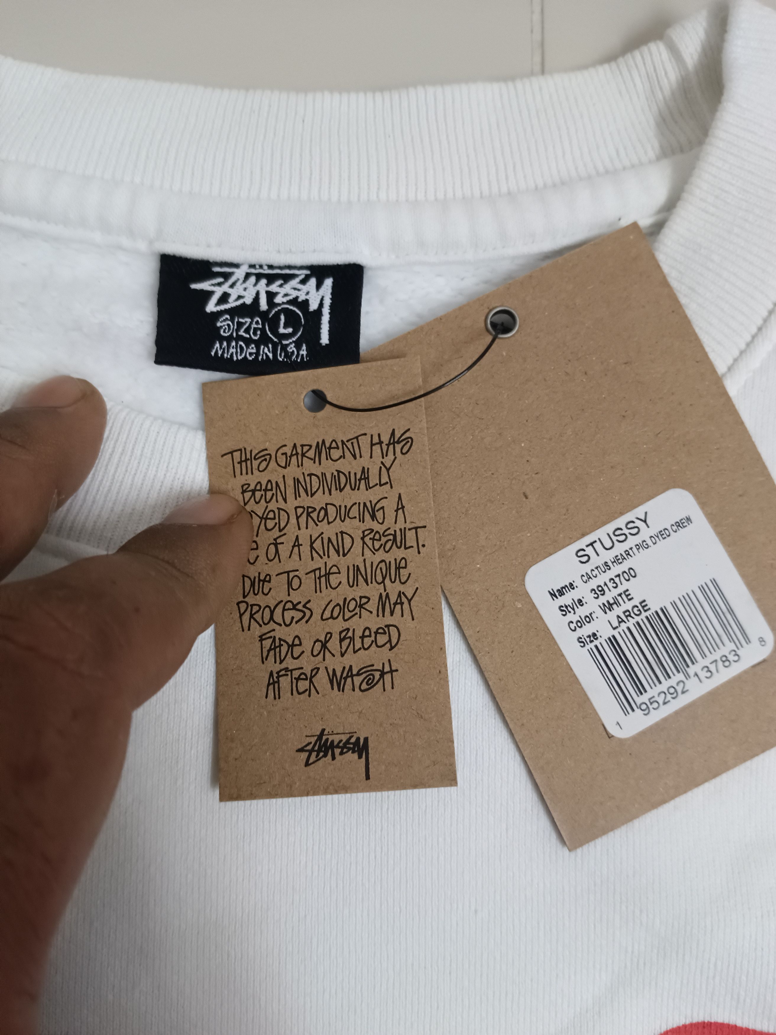 Cactus Plant Flea Market Stussy x CPFM Heart Crewneck Sweatshirt Size US L / EU 52-54 / 3 - 3 Thumbnail