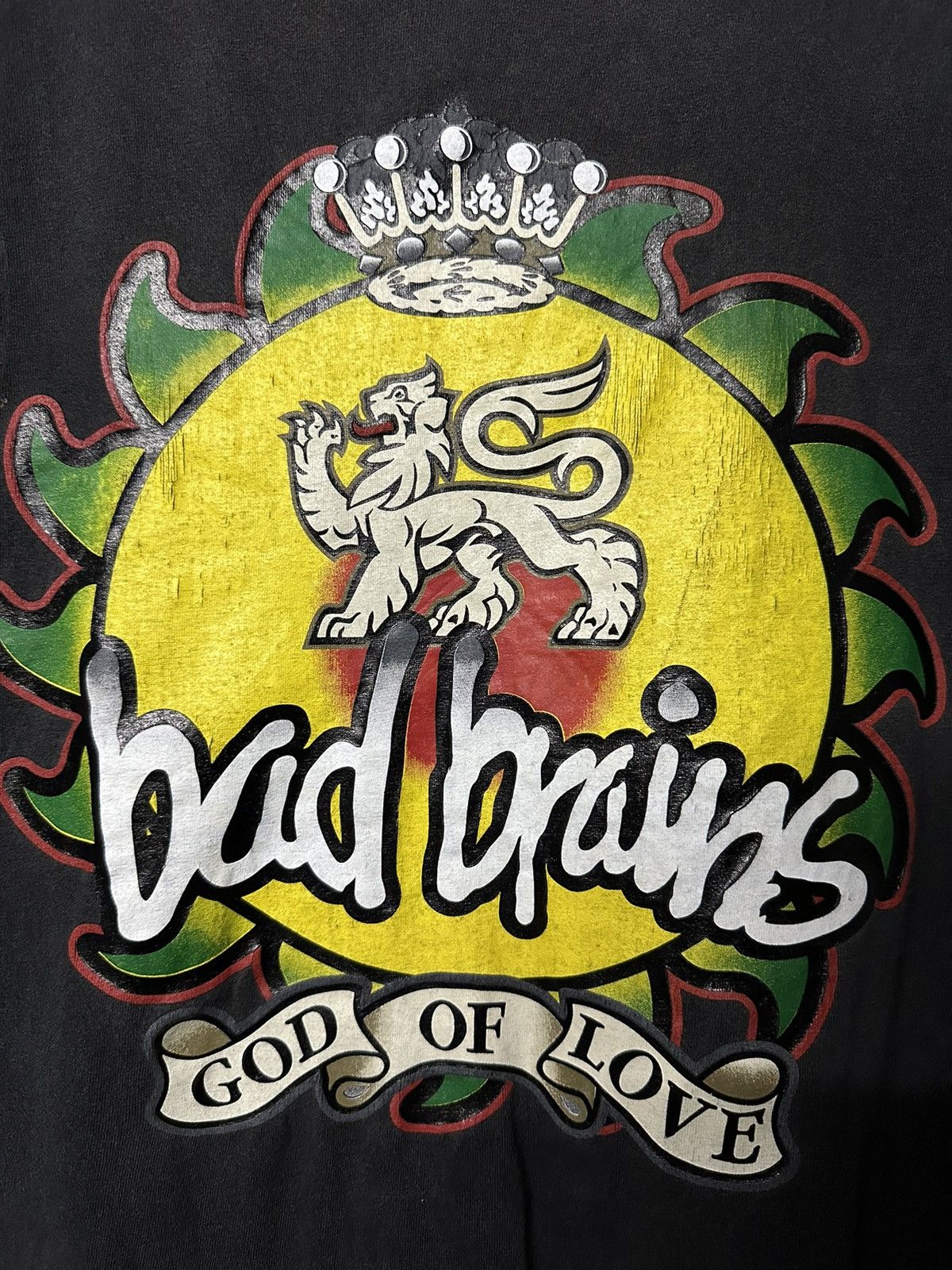 Band Tees Vintage Distressed 90s Bad Brains Bootleg Tee Size US L / EU 52-54 / 3 - 2 Thumbnail