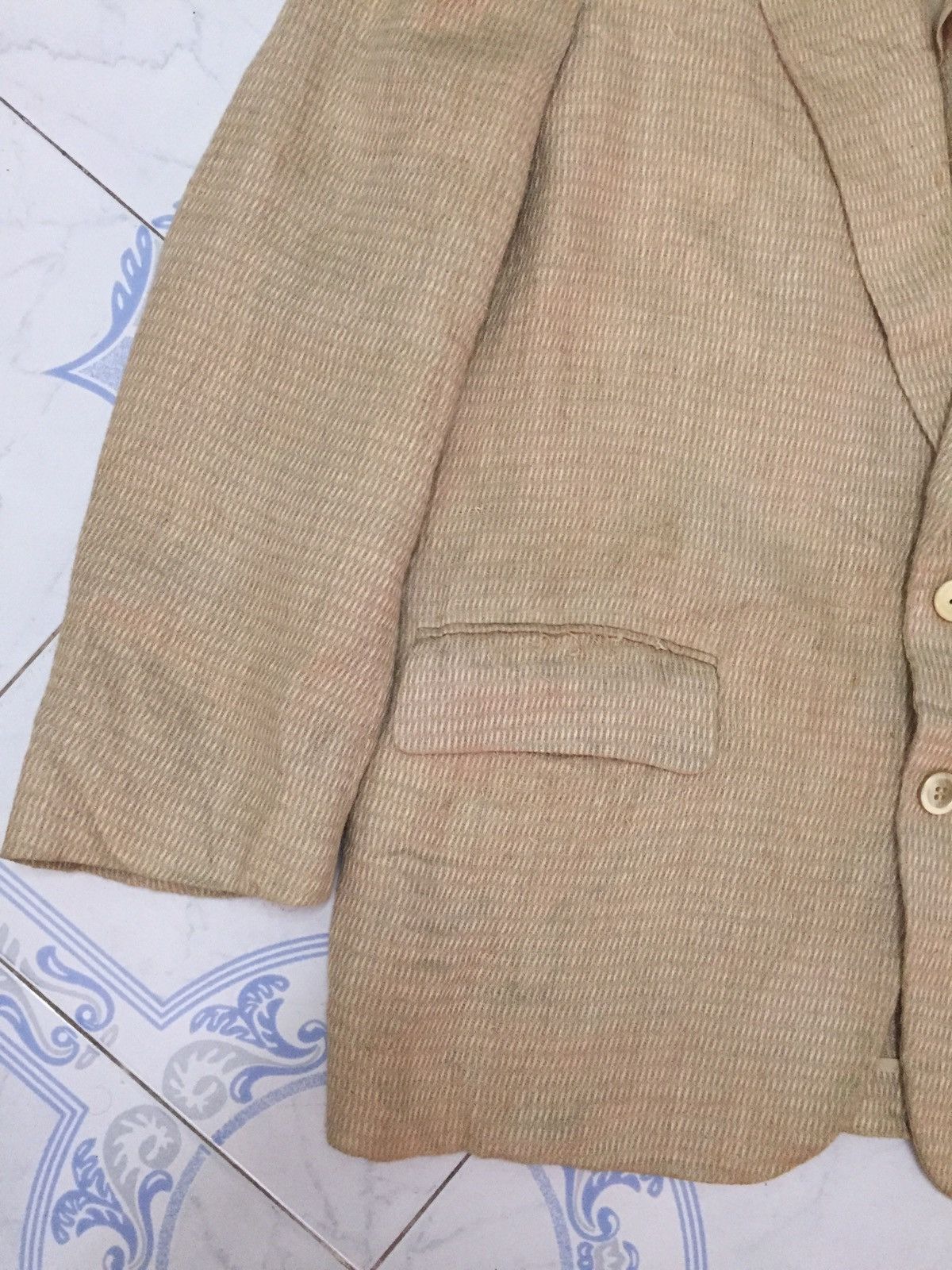 Comme des Garcons Homme CDGH Comme des Garcons Homme Linen Coat Blazer Size US M / EU 48-50 / 2 - 2 Thumbnail