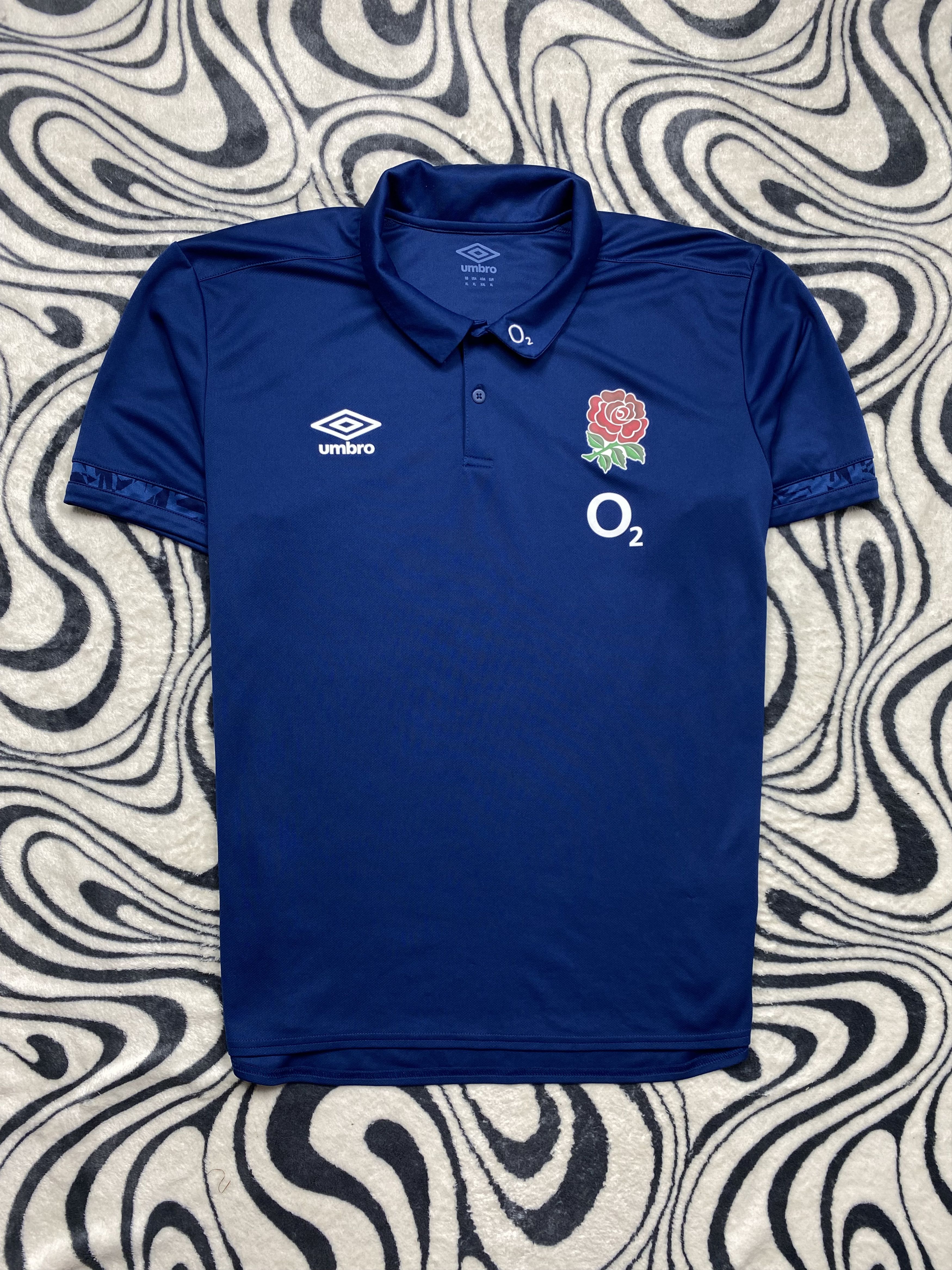 Umbro × Vintage Umbro England Vintage Mens Rugby Polo Shirt Y2K Size US XL / EU 56 / 4 - 1 Thumbnail