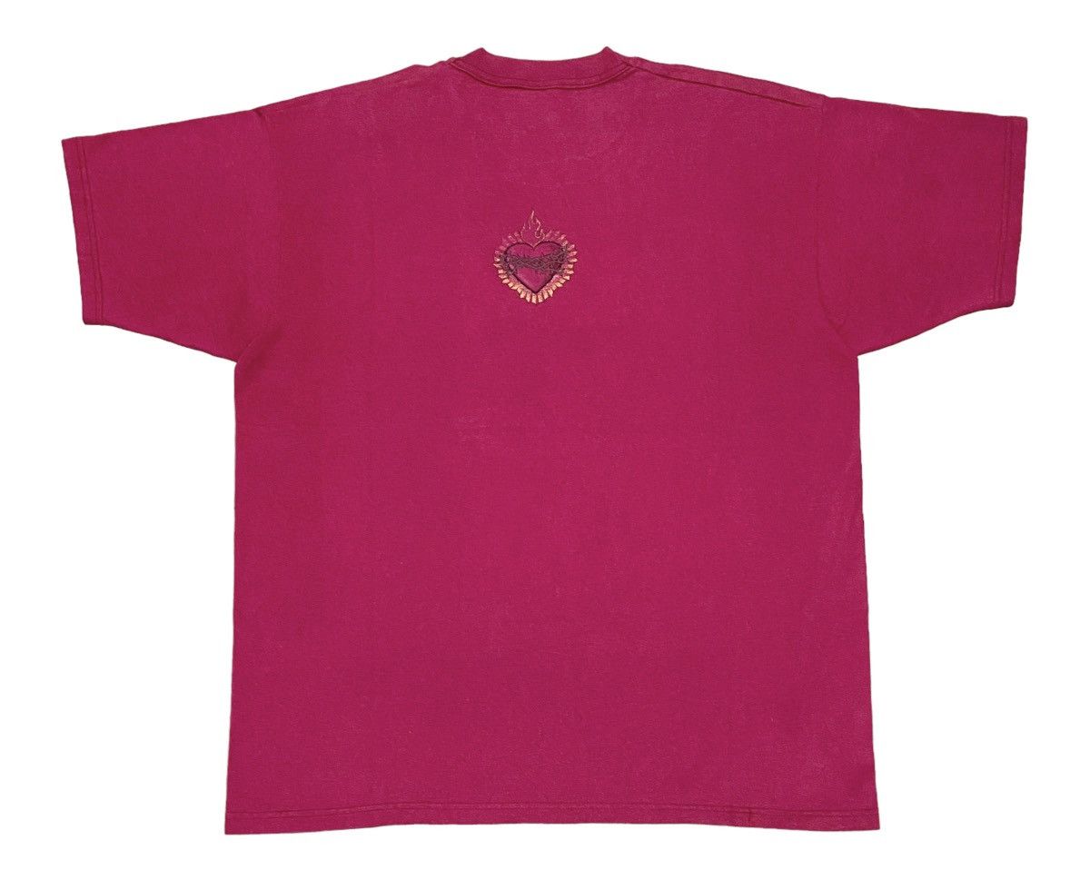 Vintage 90s Vintage JESUS Sacred Heart tee Size US XL / EU 56 / 4 - 4 Thumbnail