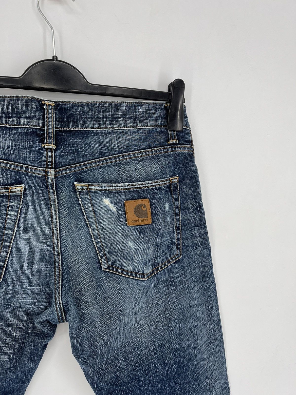 Carhartt × Vintage Vintage y2k Carhartt Fire Resistant Blue Jeans cargo Pants Size US 31 - 15 Thumbnail