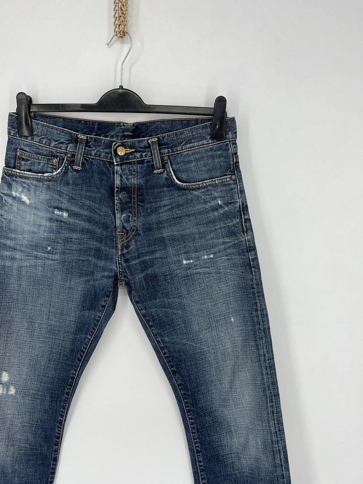 Carhartt × Vintage Vintage y2k Carhartt Fire Resistant Blue Jeans cargo Pants Size US 31 - 6 Thumbnail