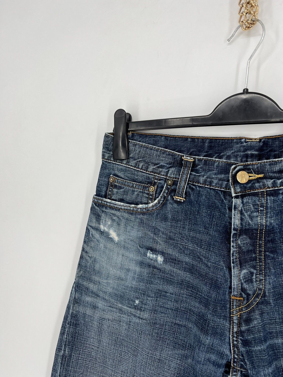 Carhartt × Vintage Vintage y2k Carhartt Fire Resistant Blue Jeans cargo Pants Size US 31 - 9 Thumbnail