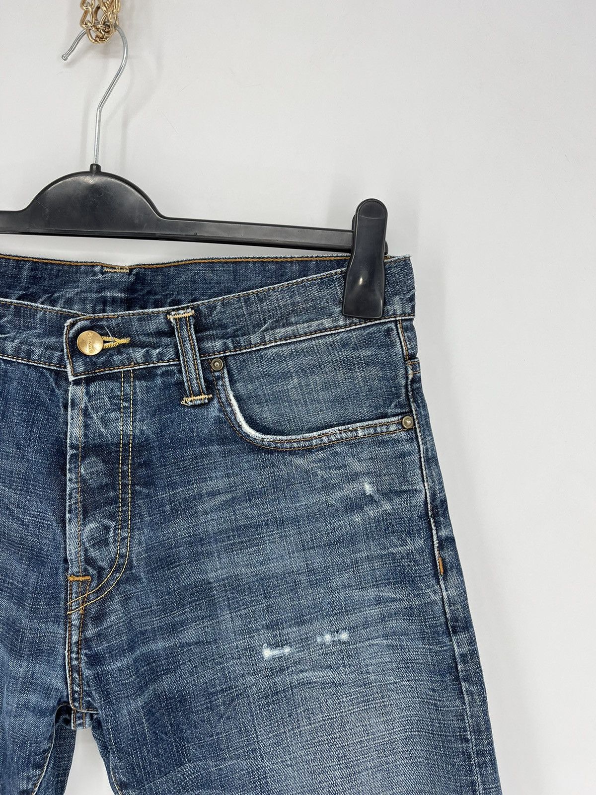 Carhartt × Vintage Vintage y2k Carhartt Fire Resistant Blue Jeans cargo Pants Size US 31 - 10 Thumbnail