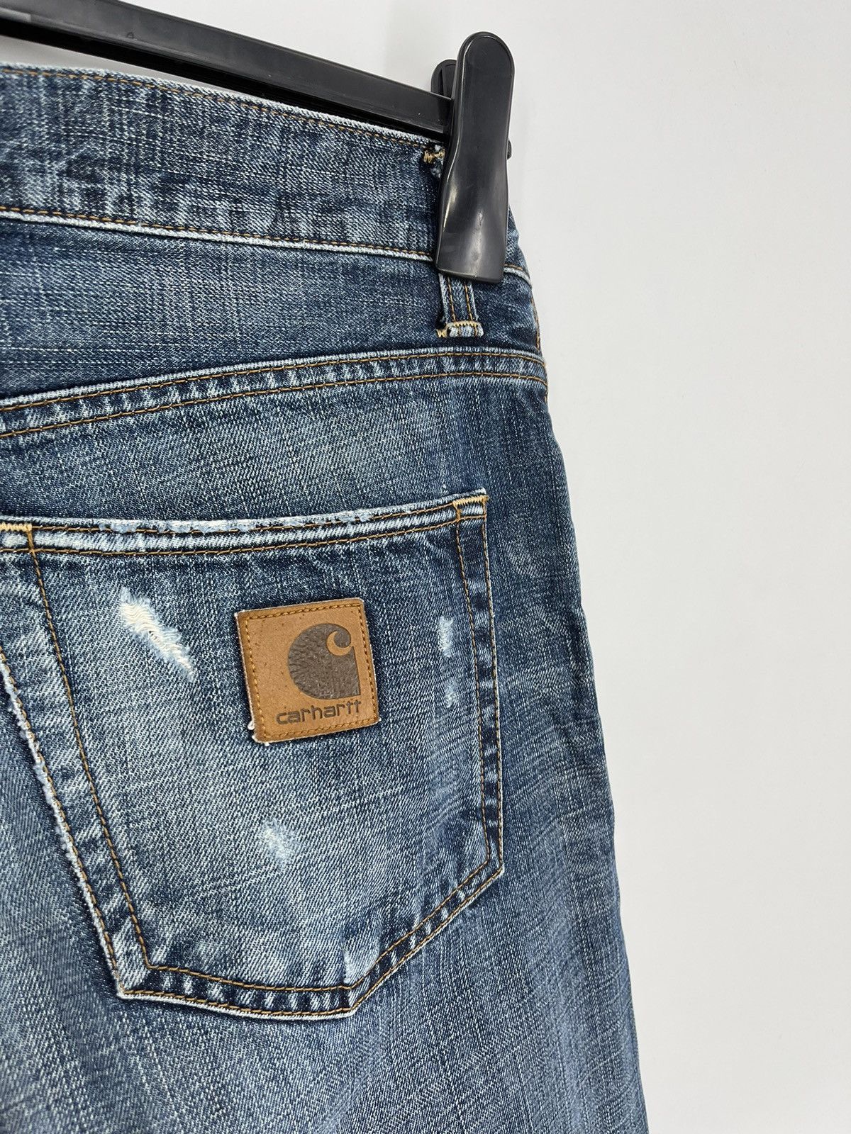 Carhartt × Vintage Vintage y2k Carhartt Fire Resistant Blue Jeans cargo Pants Size US 31 - 18 Thumbnail