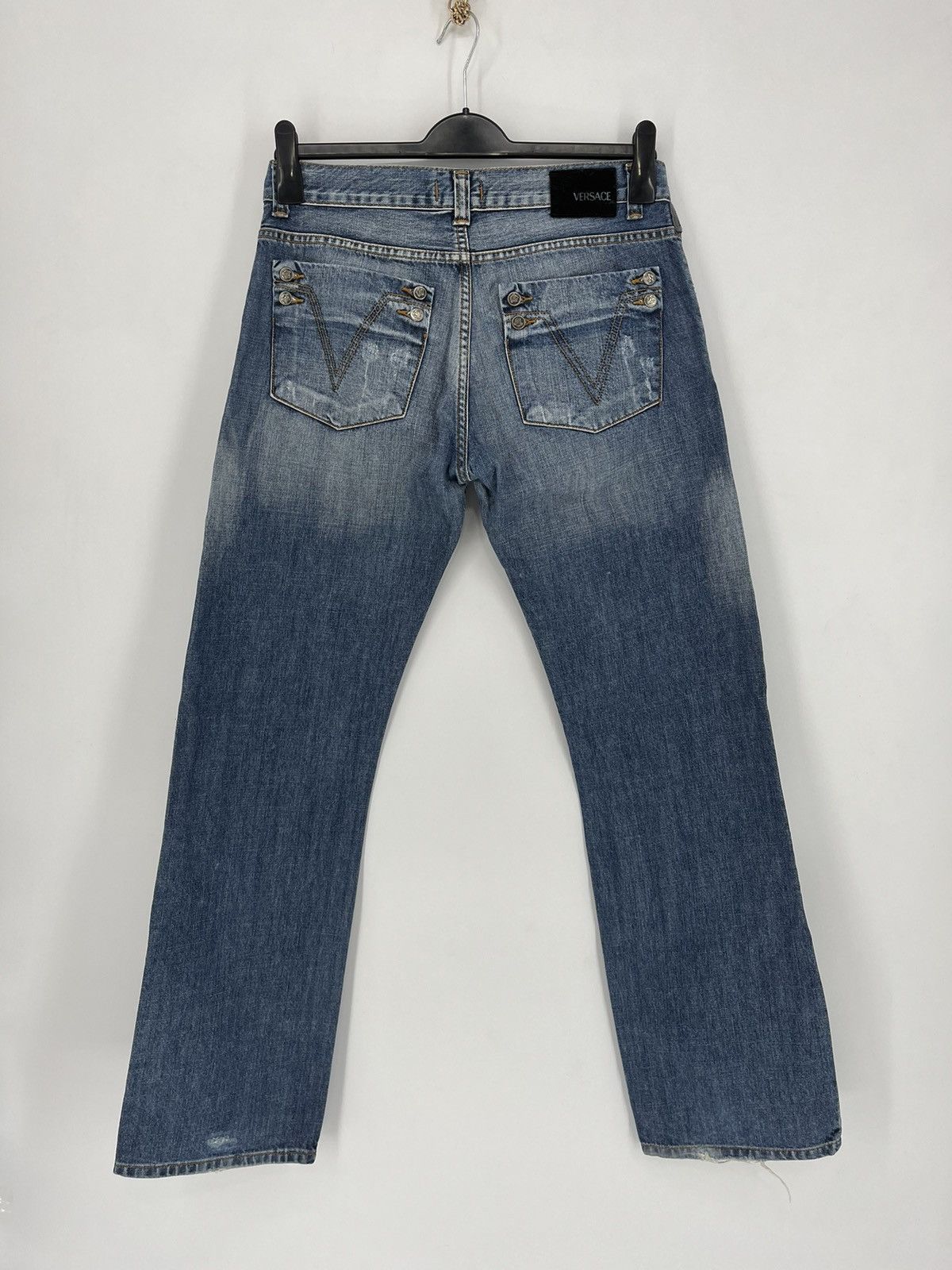 Versace × Versace Jeans Couture Vintage Versace Jeans Couture Blue Denim Jeans Pants Size US 33 - 11 Thumbnail