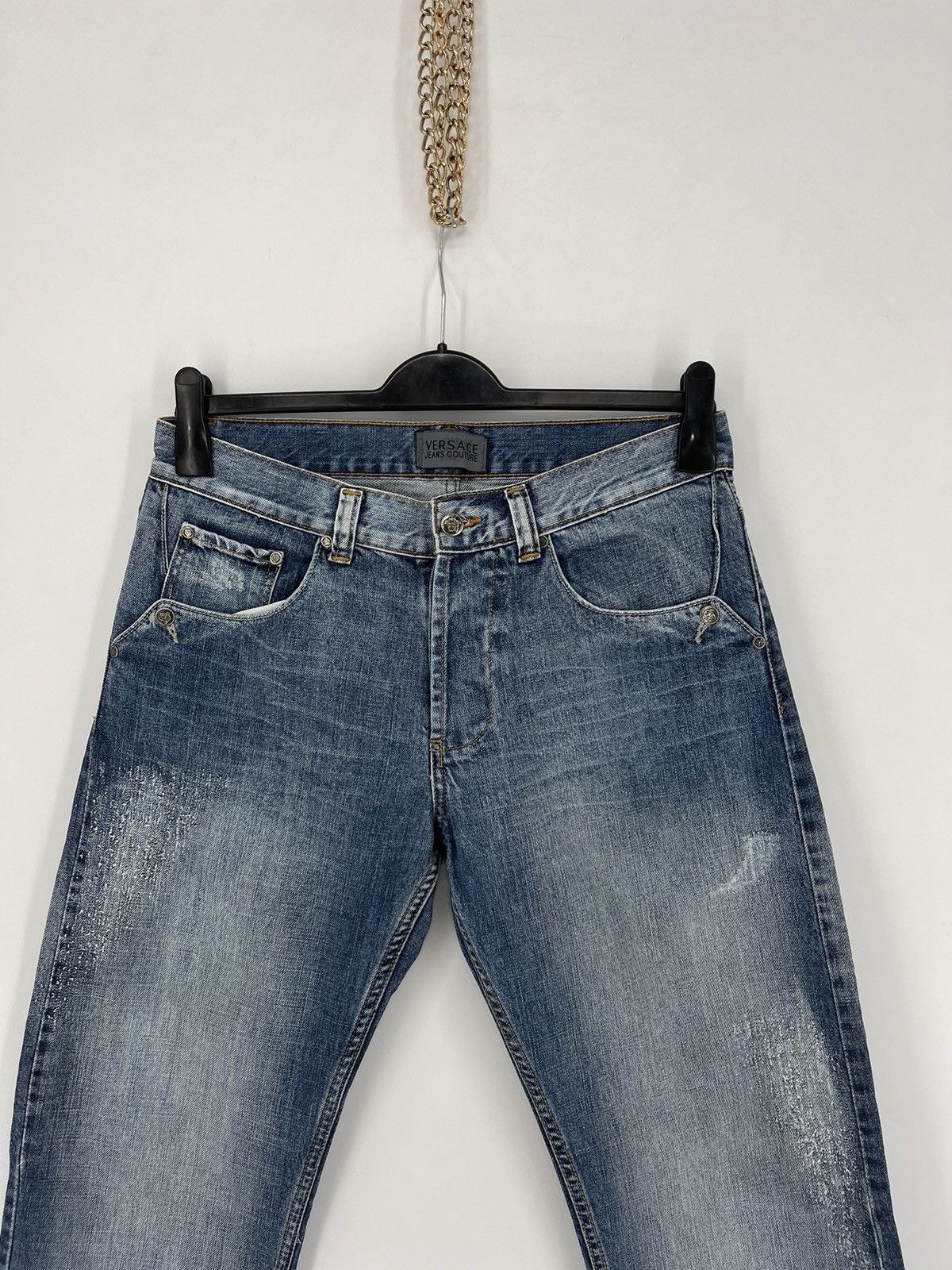 Versace × Versace Jeans Couture Vintage Versace Jeans Couture Blue Denim Jeans Pants Size US 33 - 2 Thumbnail