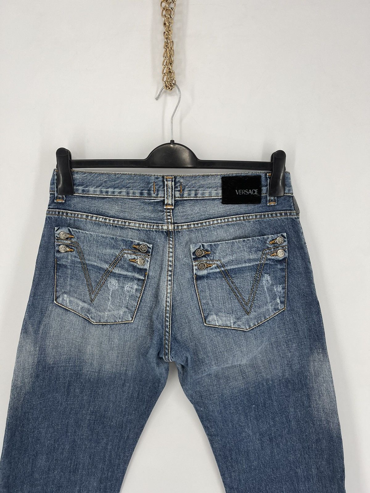 Versace × Versace Jeans Couture Vintage Versace Jeans Couture Blue Denim Jeans Pants Size US 33 - 12 Thumbnail