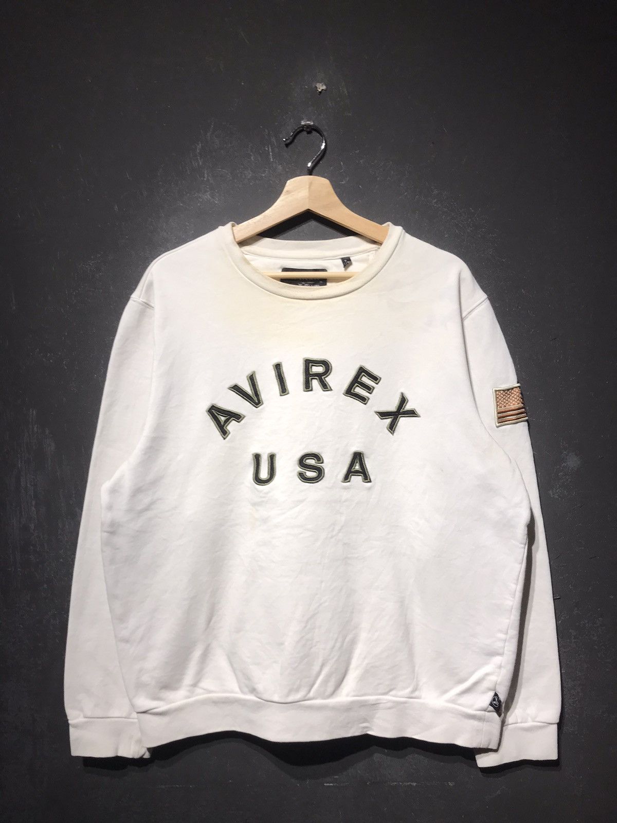 Vintage y2k Avirex USA Military Crewneck
