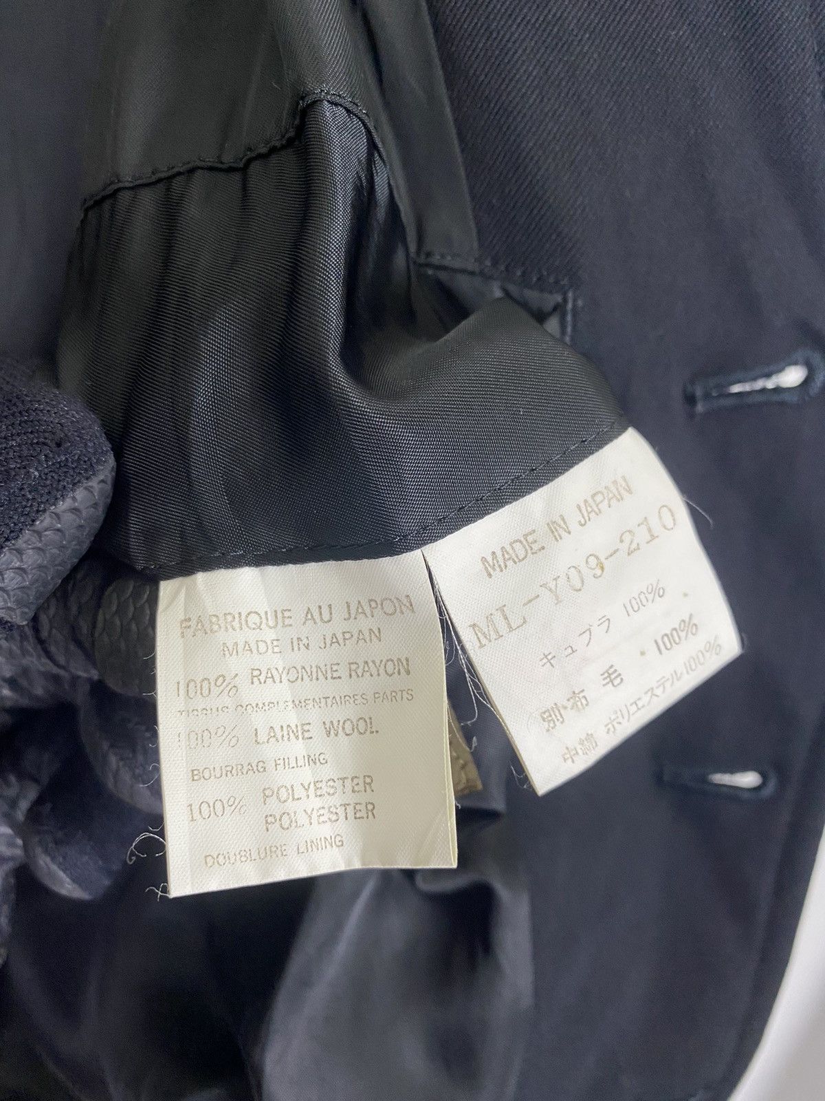 Designer × Y's for Men ML-Y09-210 Y’s FOR MEN QUILTED DESIGN JACKET Size US M / EU 48-50 / 2 - 10 Thumbnail