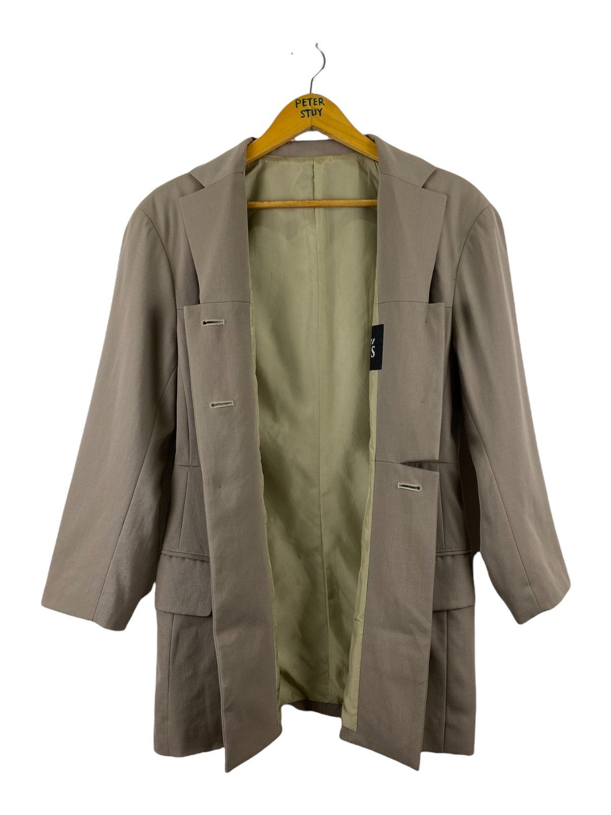 Y's YJ-J55-118 YOHJI YAMAMOTO Y’s FITTED JACKET Size US M / EU 48-50 / 2 - 7 Thumbnail