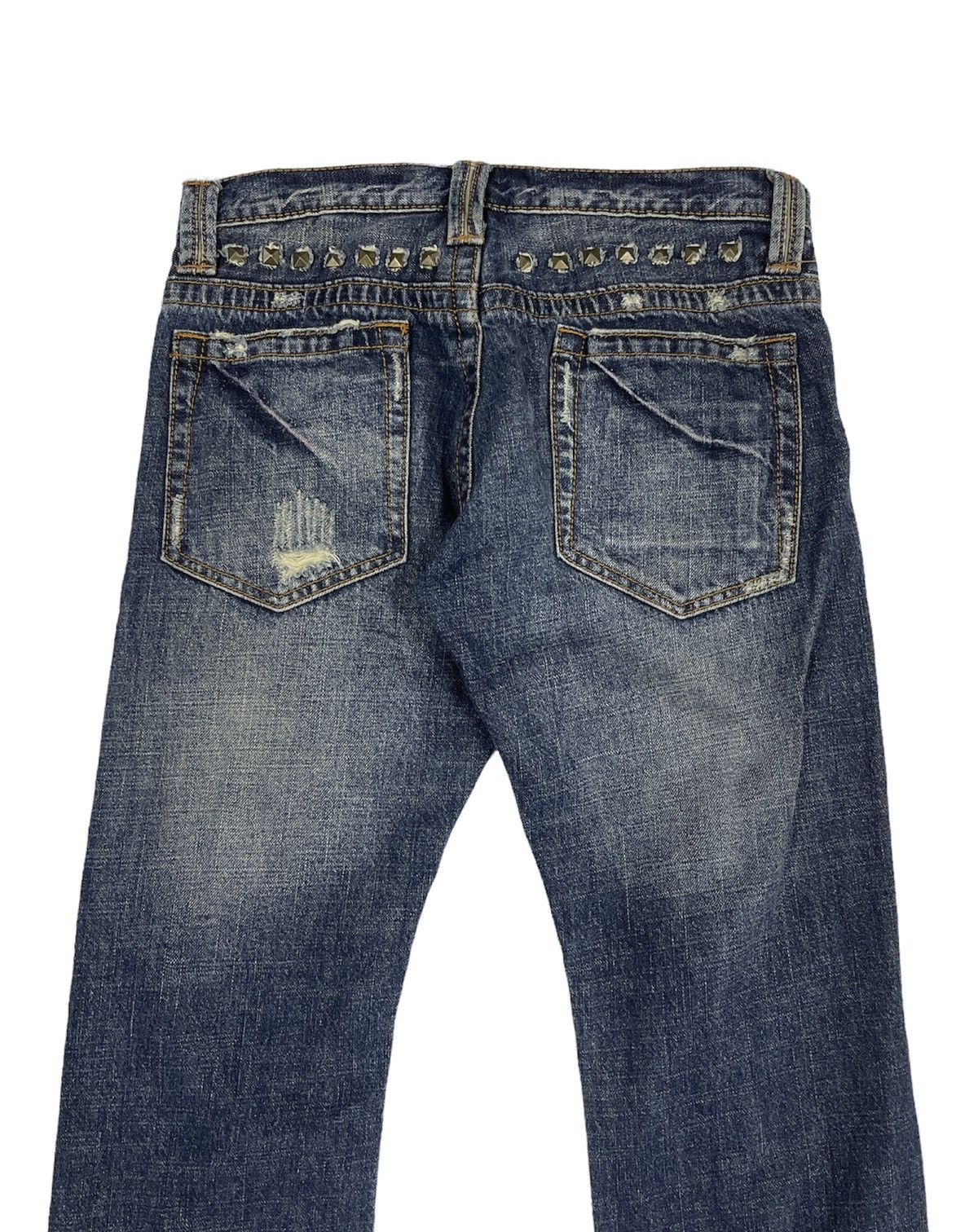 Beauty Beast Vintage Beast Japan Distressed Studded Jeans Size US 30 / EU 46 - 7 Thumbnail