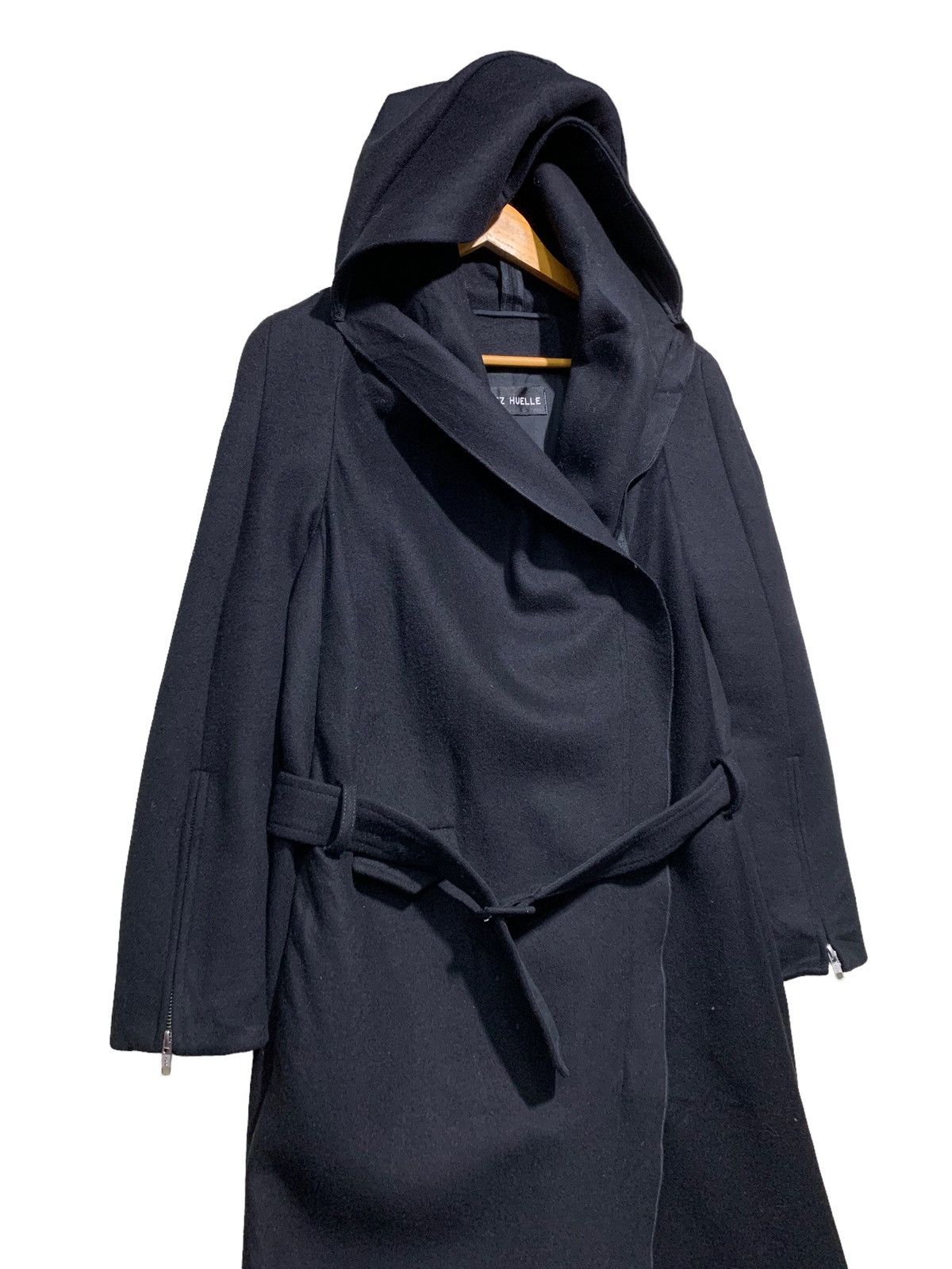 Other 🔥LUTZ HUELLE F/W20 WOOL HOODIE TRENCH COAT Size XS / US 0-2 / IT 36-38 - 7 Thumbnail