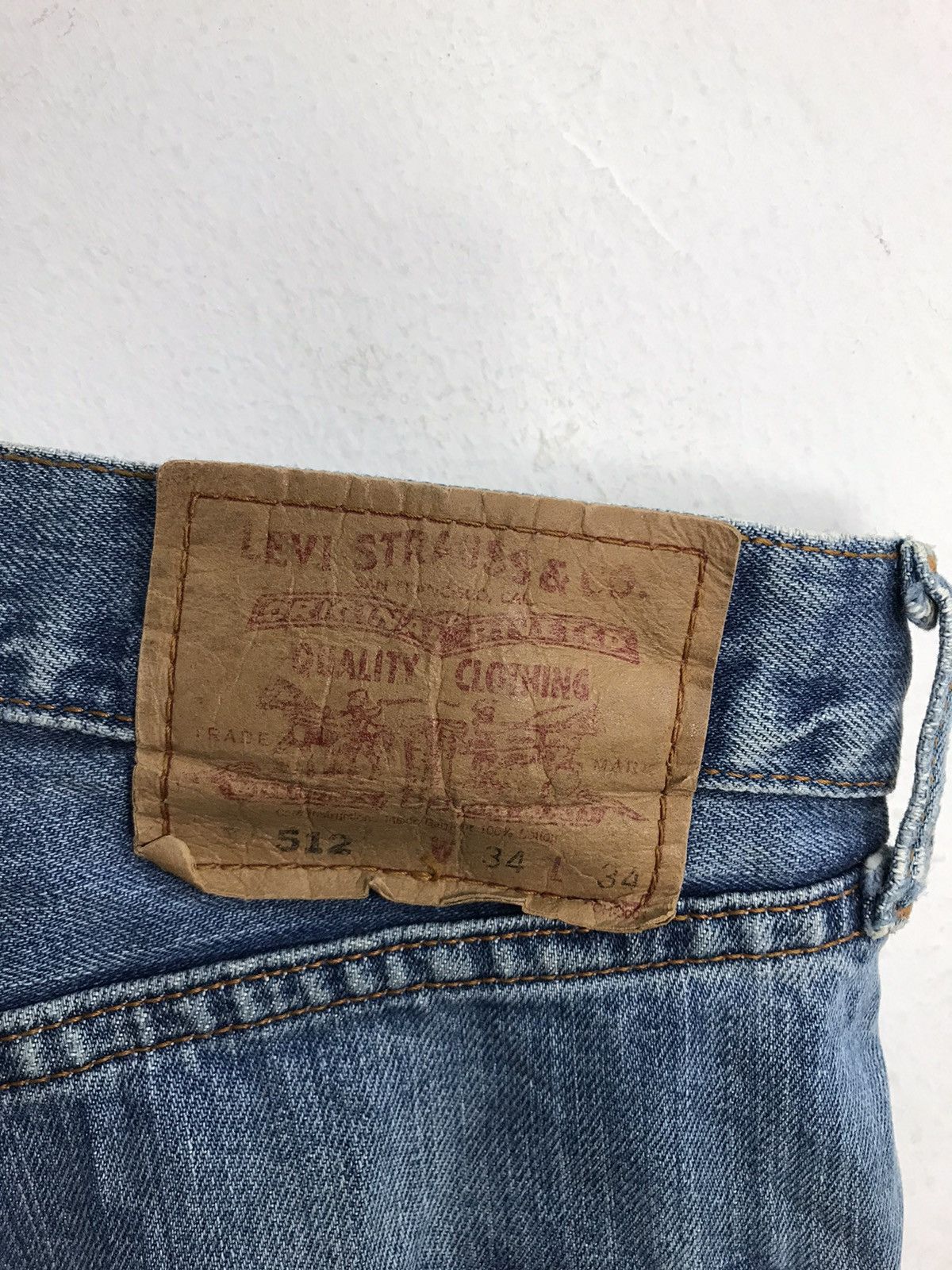 Levi's Levis & Strauss Lot 512 Distressed Denim Jeans K2034j Size US 34 / EU 50 - 6 Thumbnail