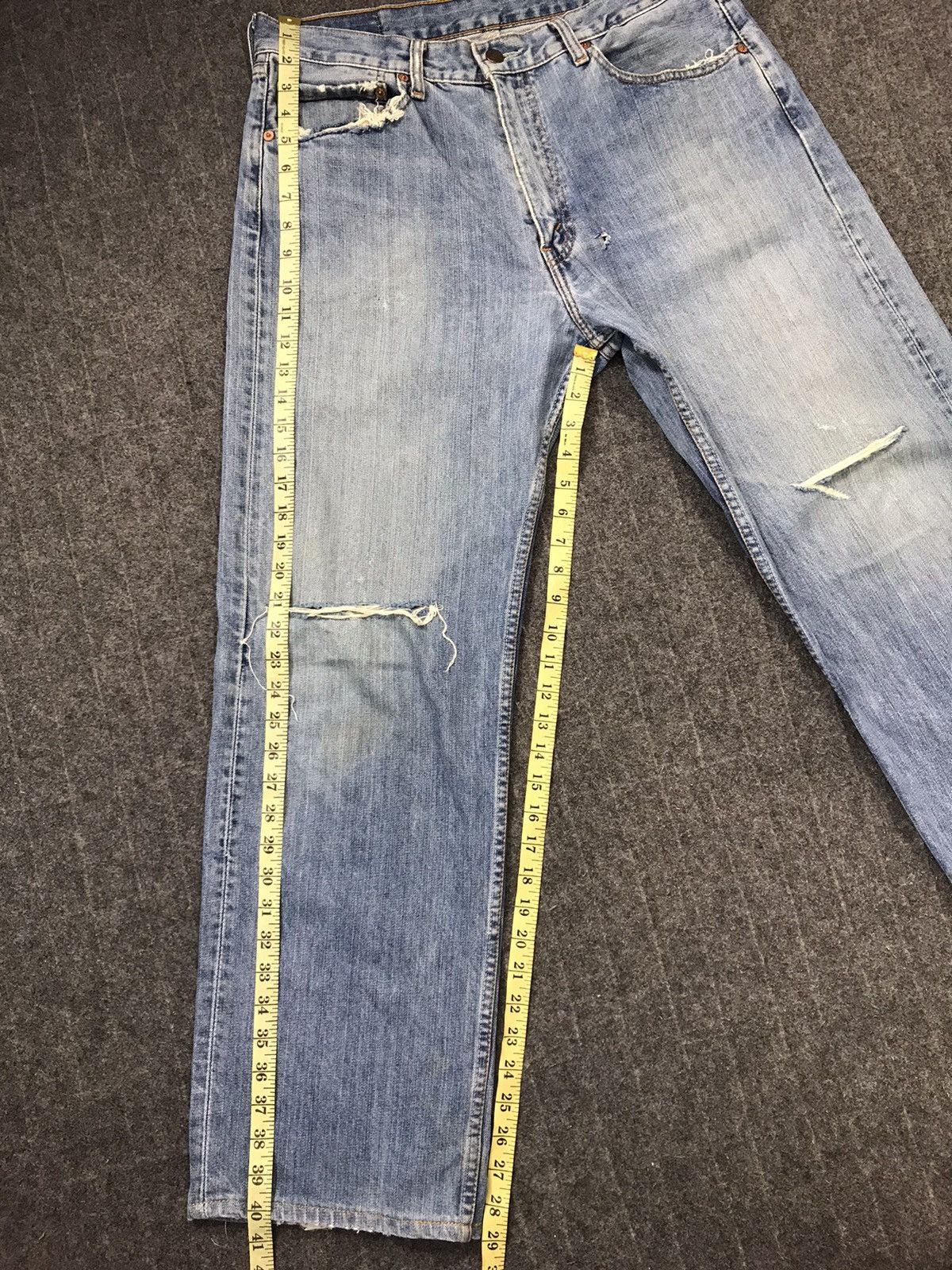 Levi's Levis & Strauss Lot 512 Distressed Denim Jeans K2034j Size US 34 / EU 50 - 10 Thumbnail