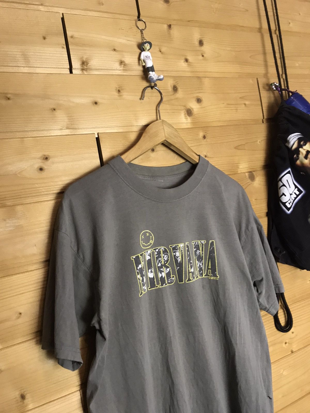 image of Vintage 1997 Nirvana T-Shirt in Grey, Men's (Size Medium)