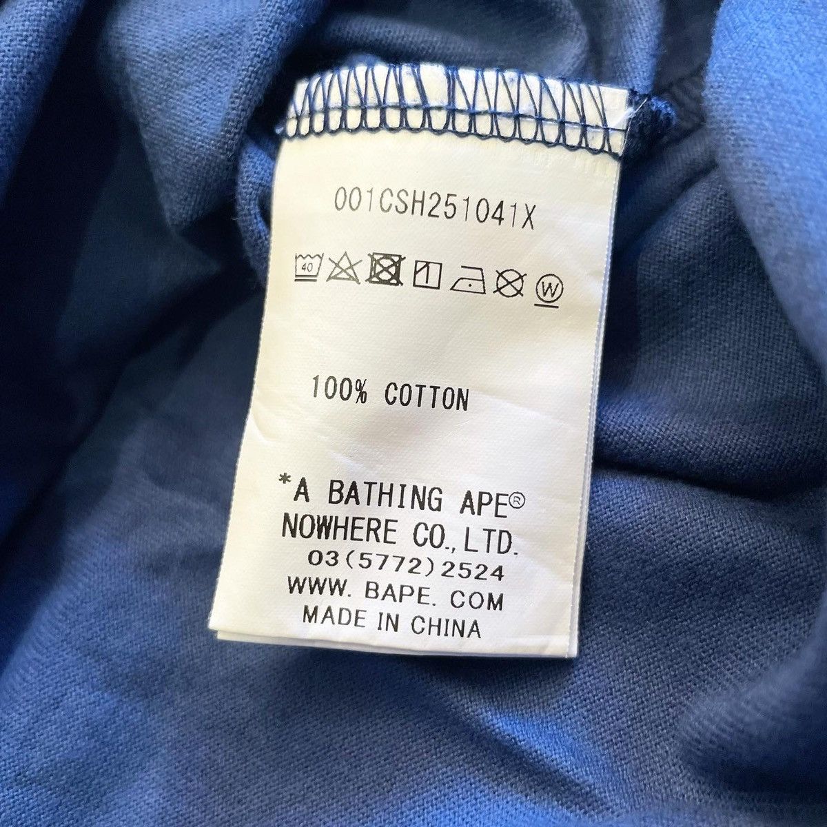Bape COLOR CAMO COLLEGE TEE Size US L / EU 52-54 / 3 - 5 Thumbnail
