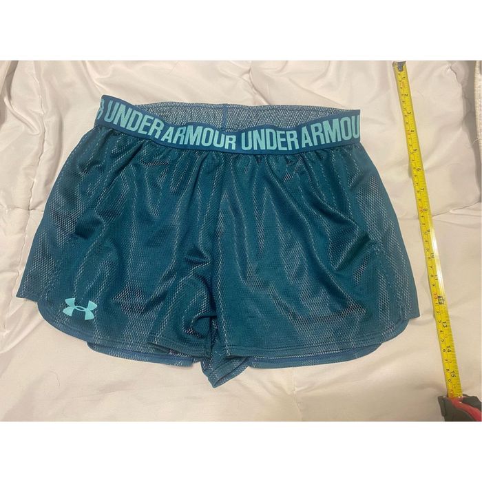 Under Armour Under Armour Women's 3 Play Up Blue Green Shorts Size Small