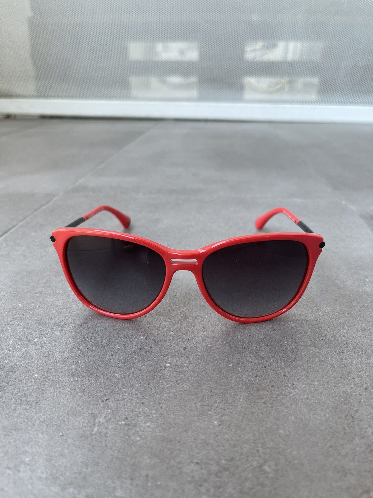 Armani × Emporio Armani × Giorgio Armani Emporio Armani EA4006 5077/8G Red Black Cat Eyes Sunglasses Size ONE SIZE - 2 Thumbnail