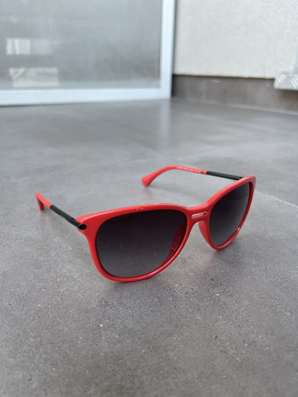 Armani × Emporio Armani × Giorgio Armani Emporio Armani EA4006 5077/8G Red Black Cat Eyes Sunglasses Size ONE SIZE - 3 Thumbnail