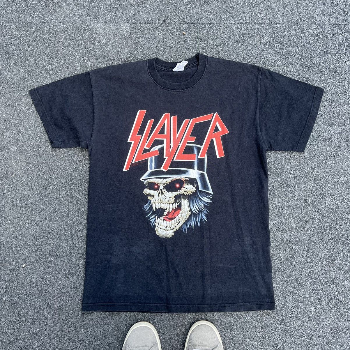 image of Band Tees x Rock T Shirt Vintage 2005 Slayer T-Shirt in Black, Men's (Size Medium)