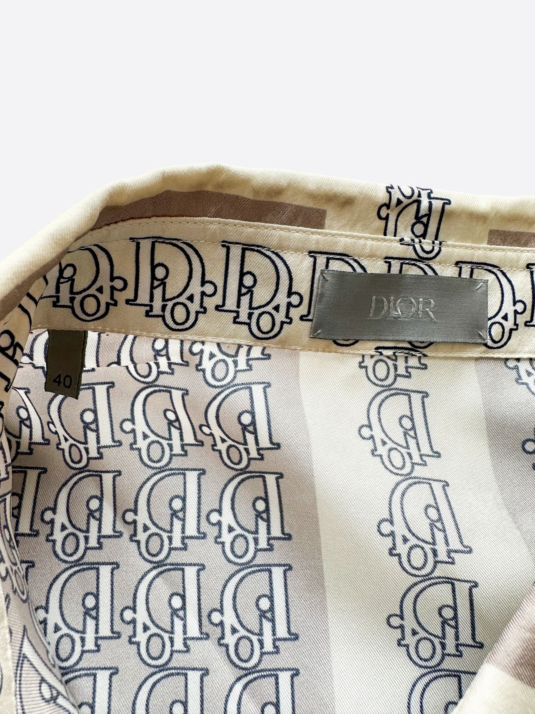 Dior Dior Oblique Silk Short Sleeve Button Up Shirt Size US M / EU 48-50 / 2 - 3 Thumbnail