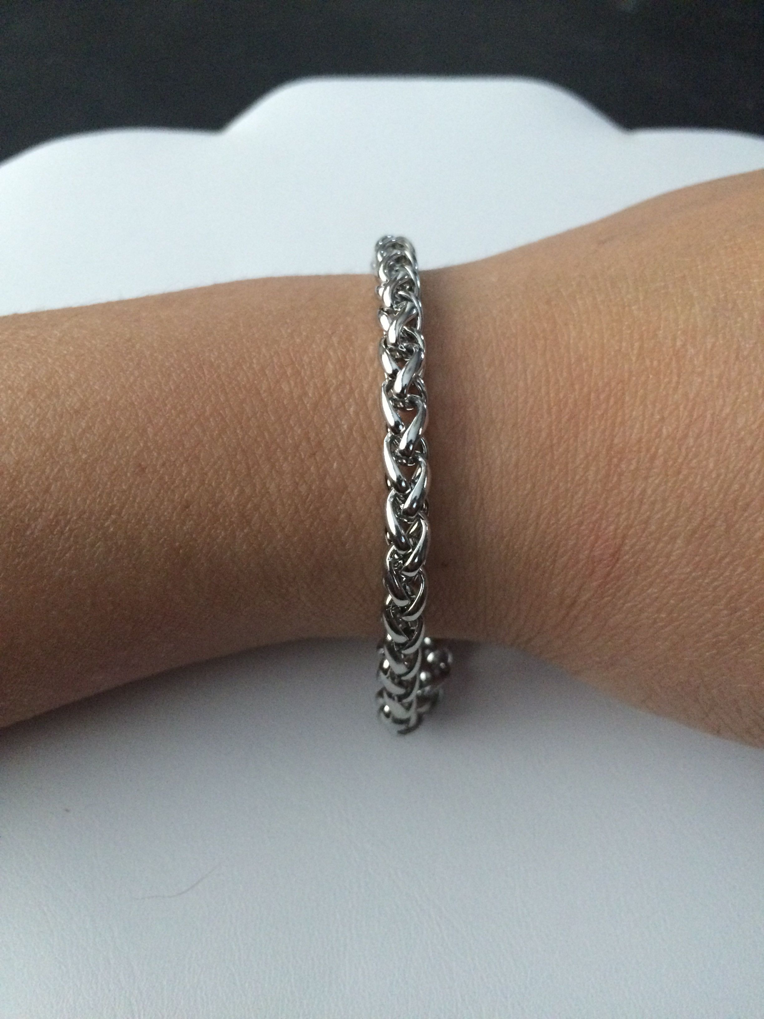 Jewelry Double Chains Stainless Steel Bracelet Size ONE SIZE - 3 Thumbnail