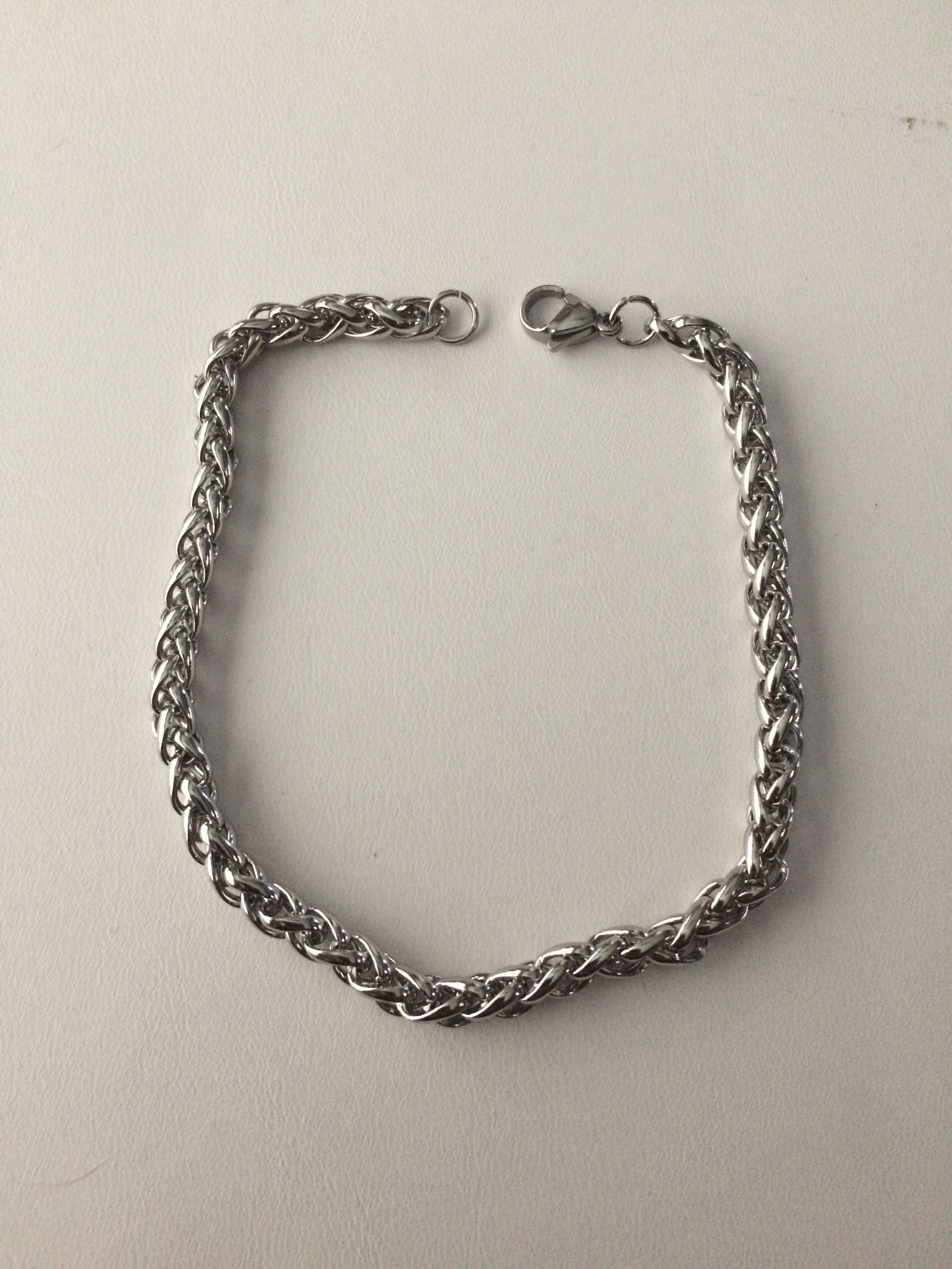 Jewelry x Vintage Double Chains Stainless Steel Bracelet in Silver, Women's