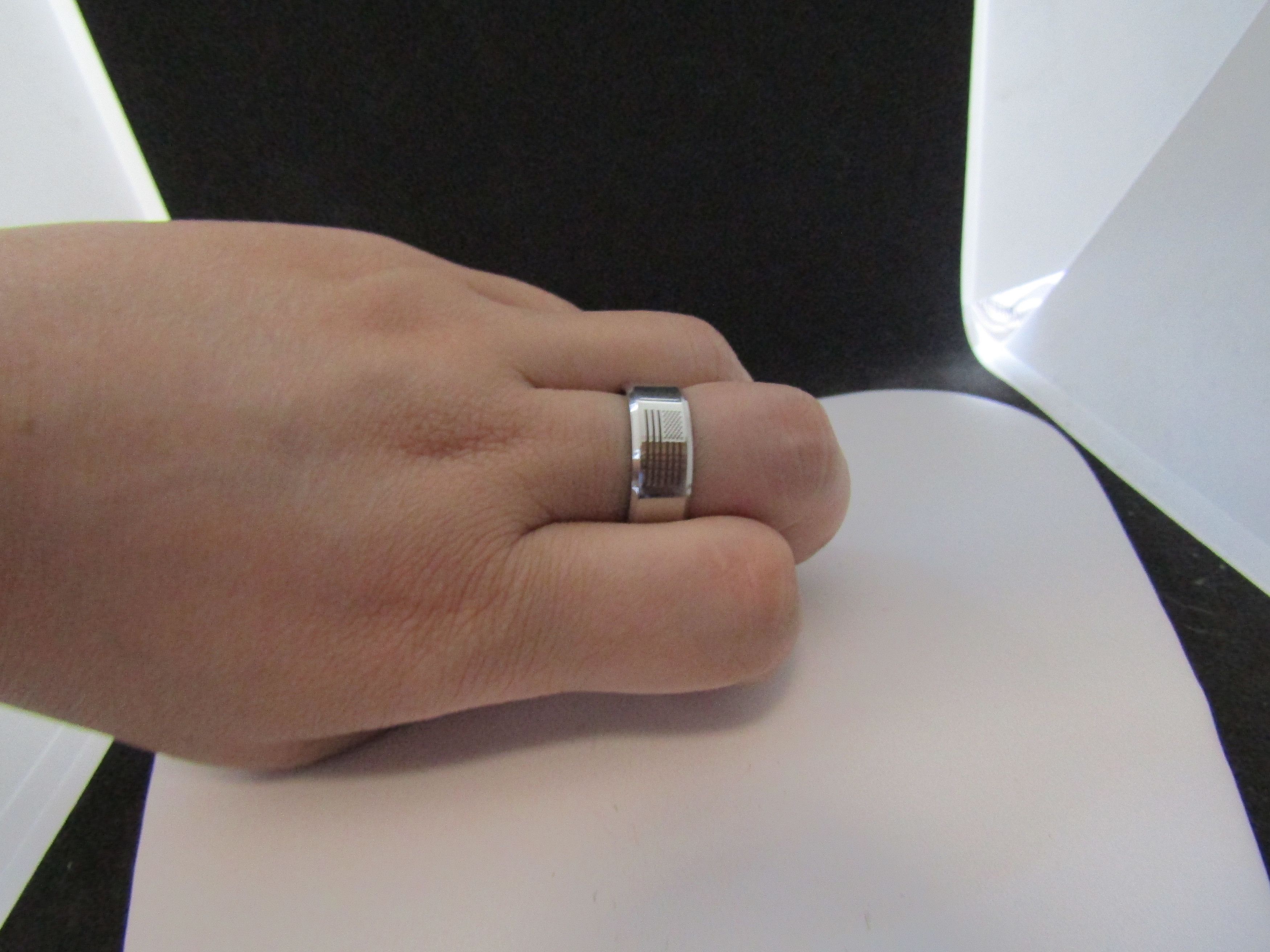 Jewelry American Flag stainless steel ring - US size 9 Size ONE SIZE - 3 Thumbnail