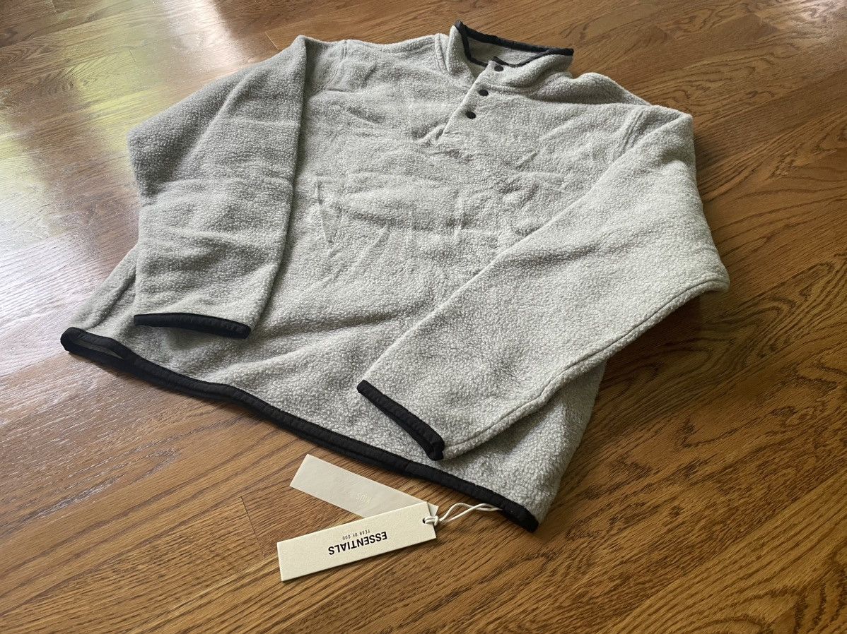 Essentials Size XXS XS 14/16 Kids Polar Fleece Pullover Dark Oatmeal Size US XXS / EU 40 - 2 Thumbnail