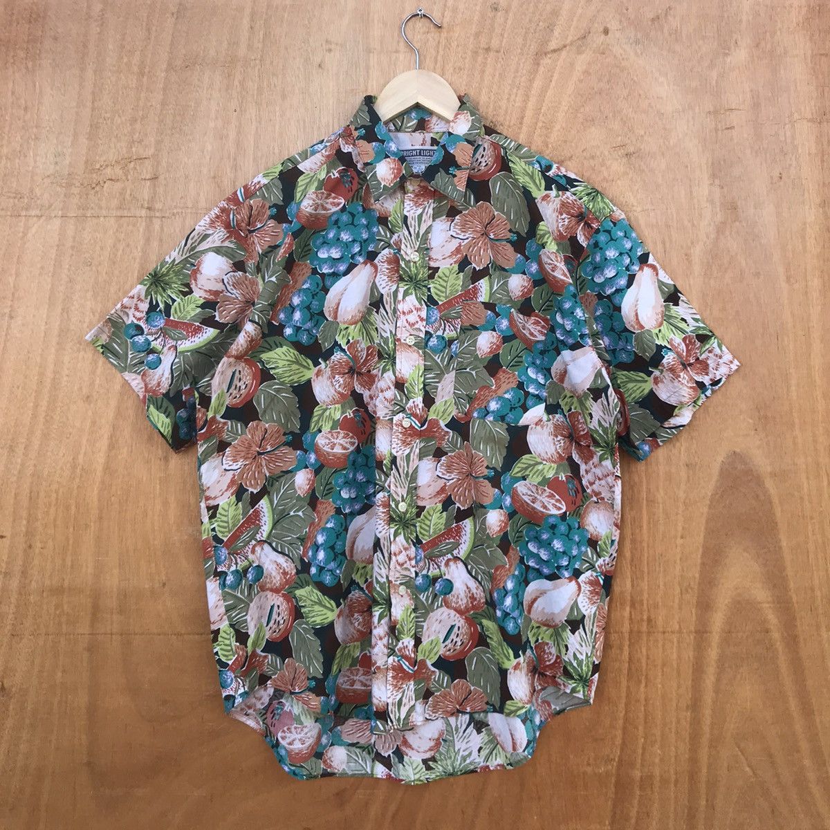 image of Hawaiian Shirt x Vintage Hawaii Floral Full Print, Men's (Size Medium)