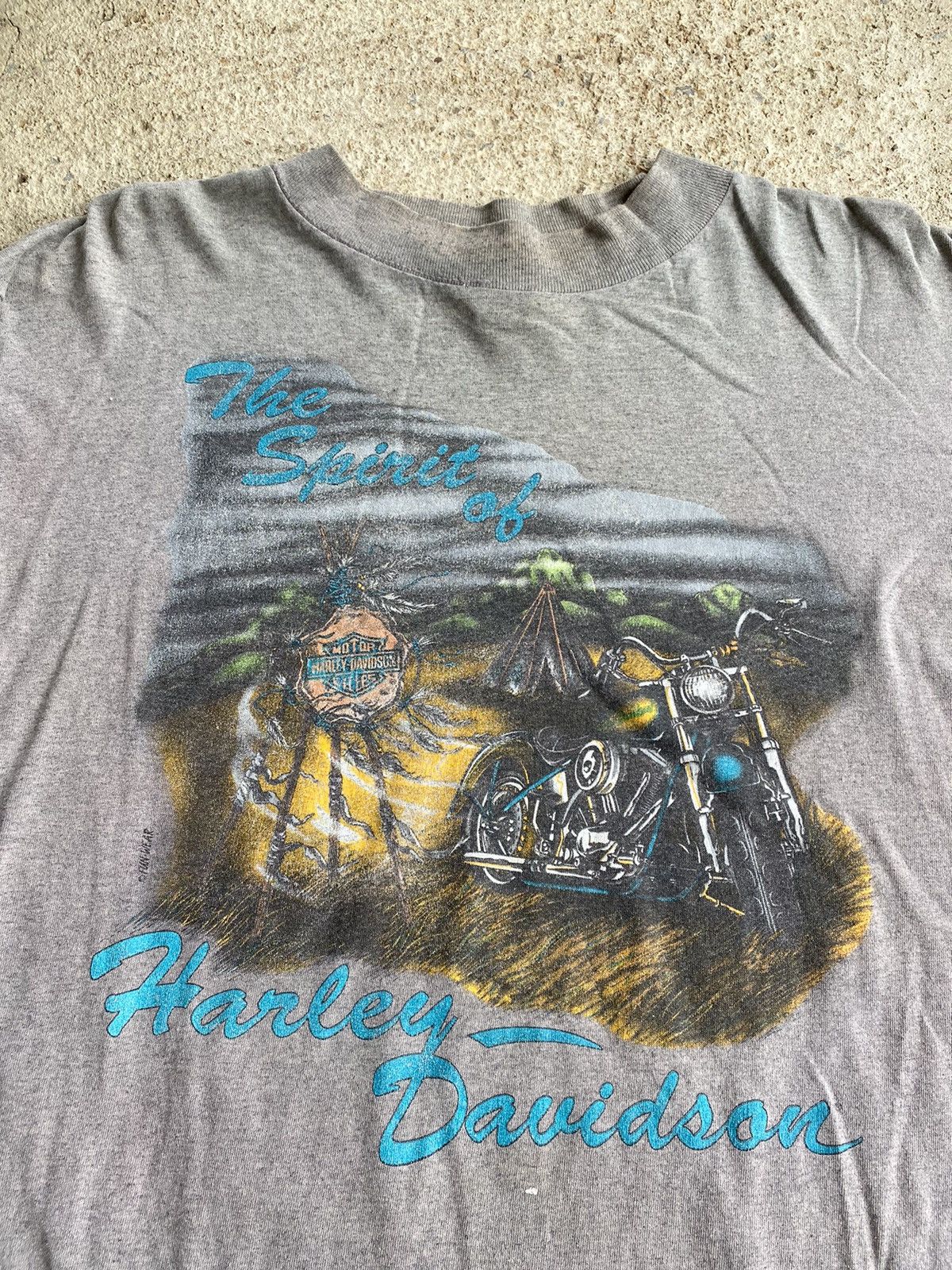 Harley Davidson × Vintage Vintage 90’s Harley Davidson Fun Wear Long sleeve Shirt Size US L / EU 52-54 / 3 - 2 Thumbnail