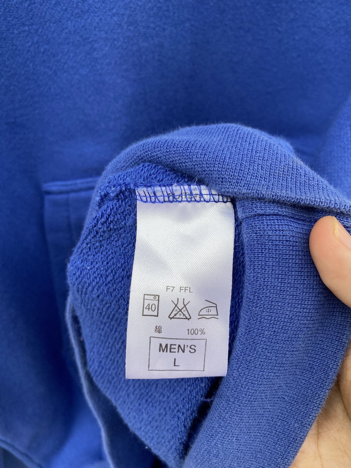 Nike Vintage Y2K NIKE Mini Chest Swoosh Royal Blue Rare L Hoodie Size US L / EU 52-54 / 3 - 6 Thumbnail