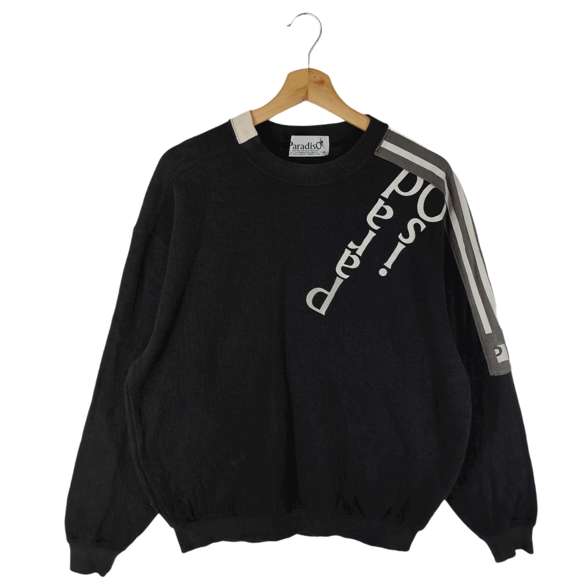 image of Vintage Paradiso Sweatshirts in Black, Men's (Size Medium)