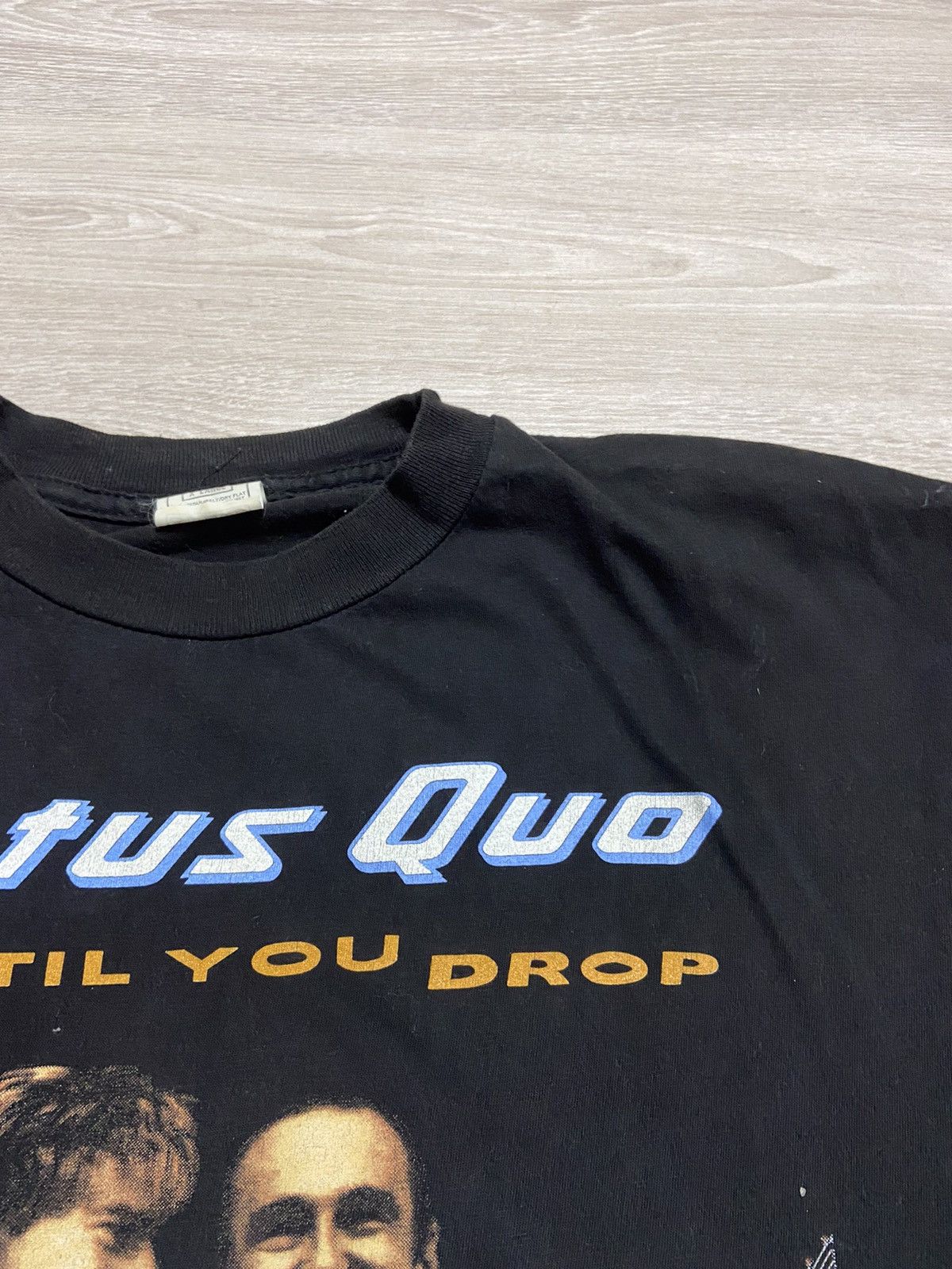 Band Tees Vintage 90’s Status Quo 1991 tour tee Rock Til you drop Size US XL / EU 56 / 4 - 7 Thumbnail