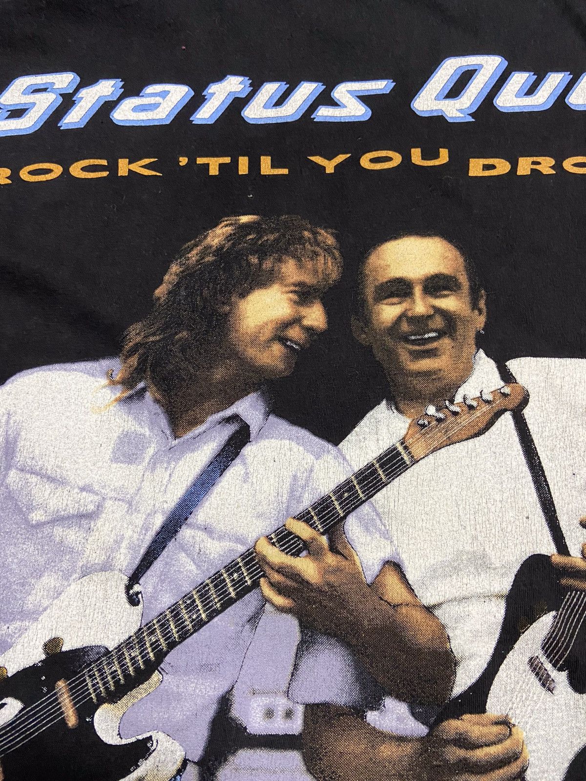Band Tees Vintage 90’s Status Quo 1991 tour tee Rock Til you drop Size US XL / EU 56 / 4 - 5 Thumbnail