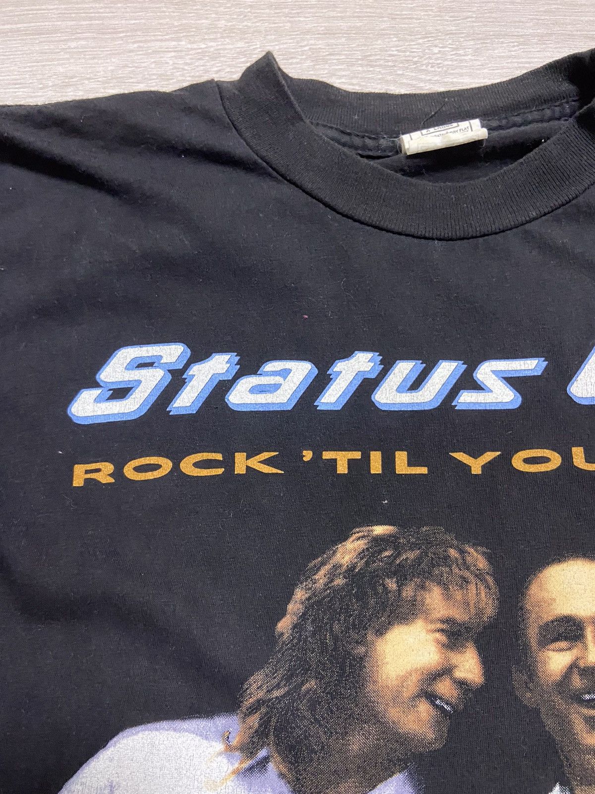 Band Tees Vintage 90’s Status Quo 1991 tour tee Rock Til you drop Size US XL / EU 56 / 4 - 6 Thumbnail