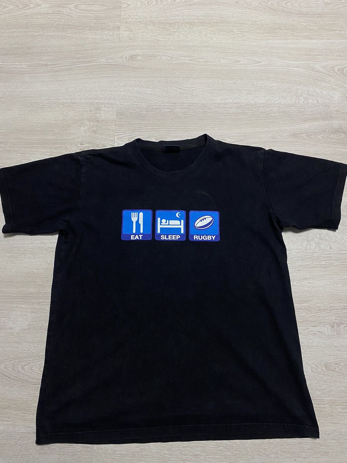 Other Vintage tee EAT SLEEP RUGBY sz M Size US M / EU 48-50 / 2 - 2 Thumbnail