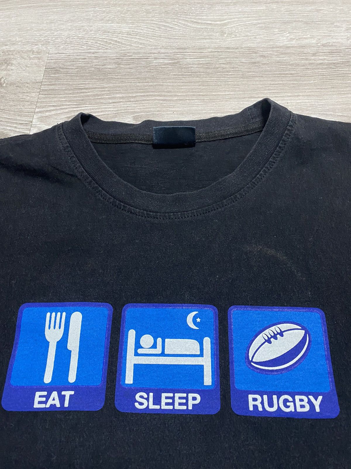 Other Vintage tee EAT SLEEP RUGBY sz M Size US M / EU 48-50 / 2 - 3 Thumbnail