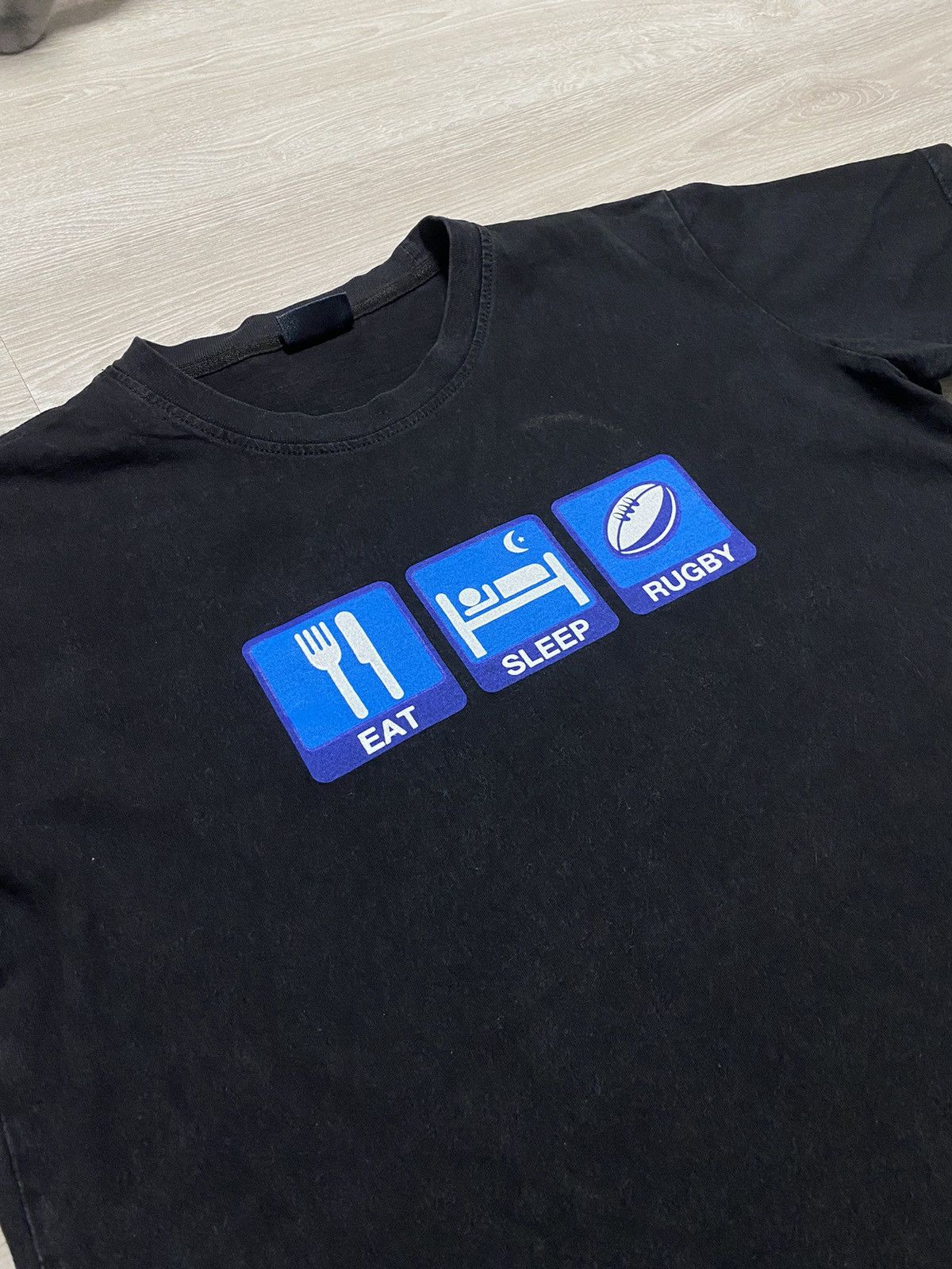 Other Vintage tee EAT SLEEP RUGBY sz M Size US M / EU 48-50 / 2 - 1 Thumbnail
