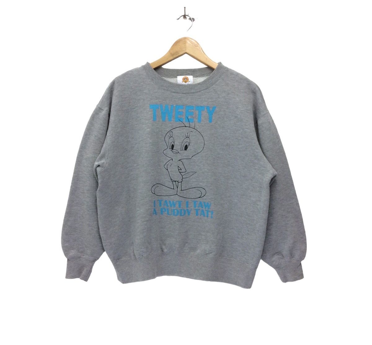Cartoon Network Vintage Tweety Sweatshirt Looney Tunes By Warner Bros Size L / US 10 / IT 46 - 1 Thumbnail