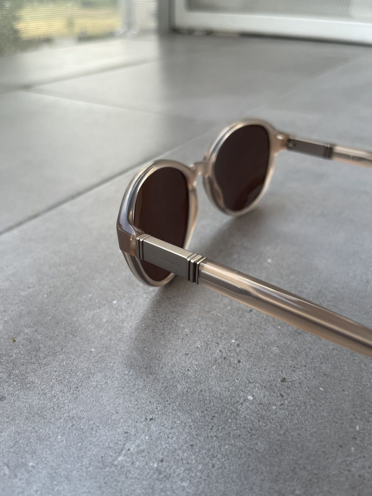 Emporio Armani Giorgio Armani AR8006 5033/73 Cream Transparent Sunglasses Size ONE SIZE - 5 Thumbnail