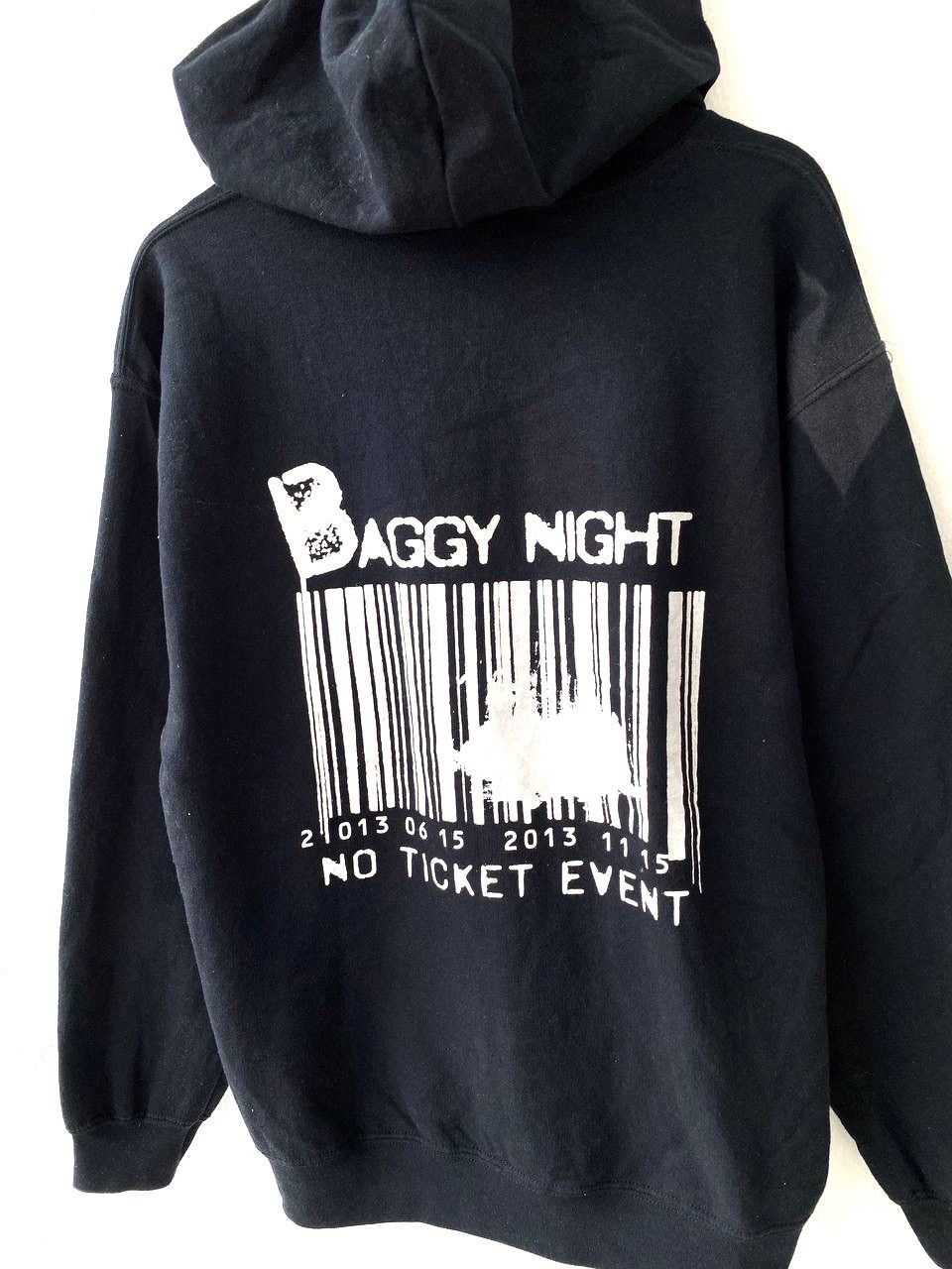 Vintage Vintage Baggy Night Ticket Event Barcode Pullover Hoodies Size US M / EU 48-50 / 2 - 3 Thumbnail