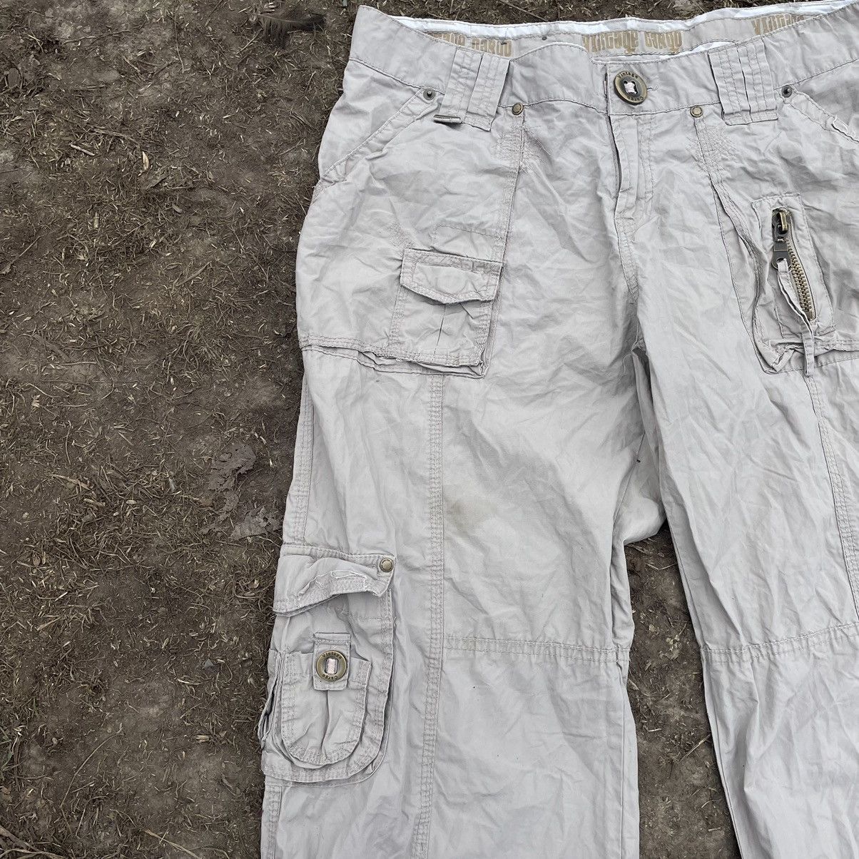 Vintage Vintage 90s Baggy Cargo Pants Distressed Skate Streetwear 32 Size 32" / US 10 / IT 46 - 2 Thumbnail