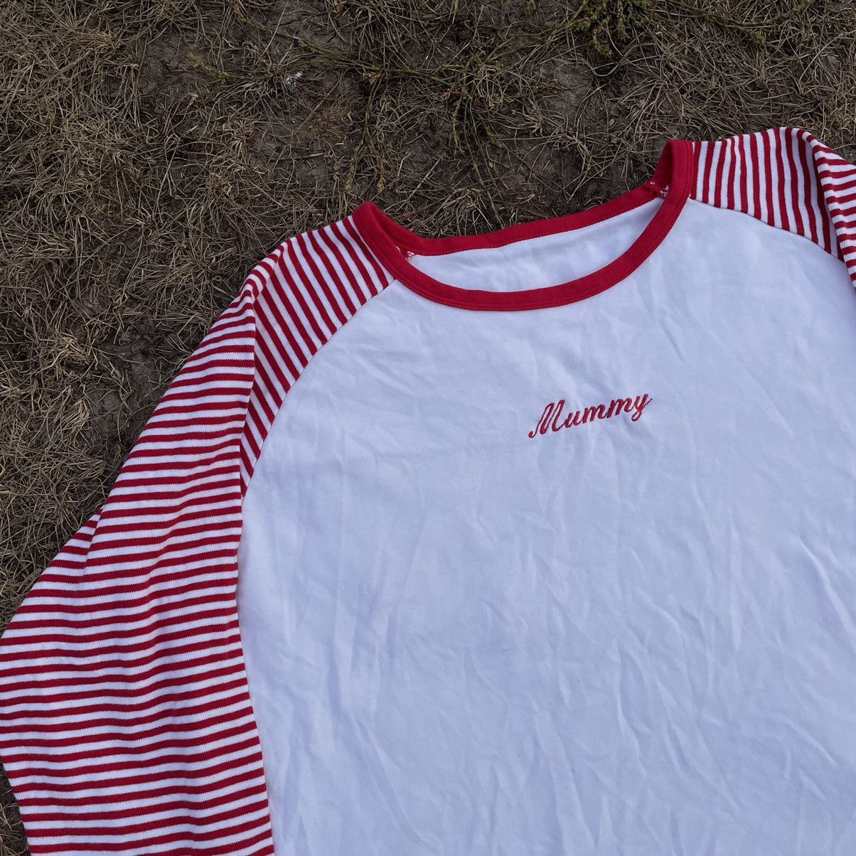 Vintage Vintage Y2K Striped Raglan Tee Preppy Pink White Grunge L Size L / US 10 / IT 46 - 4 Thumbnail