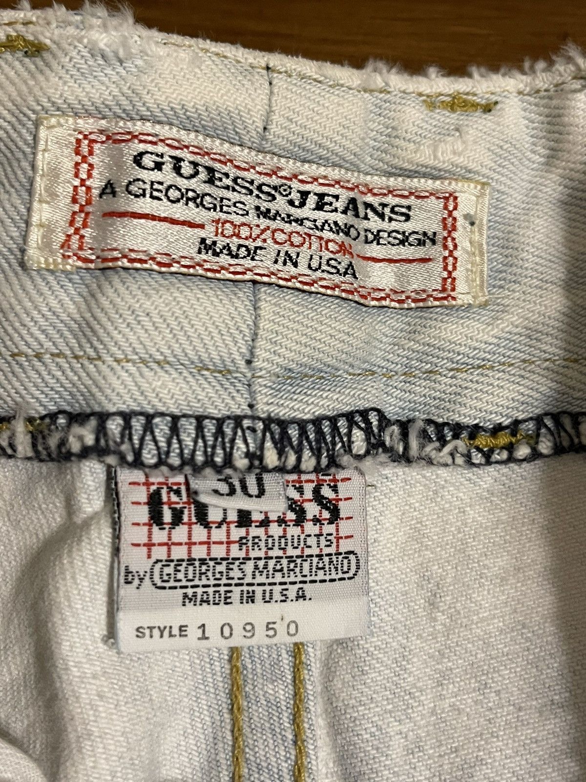 Guess Vintage Guess Acid Washed Denim Jean Shorts Georges Marciano Size US 30 / EU 46 - 3 Thumbnail